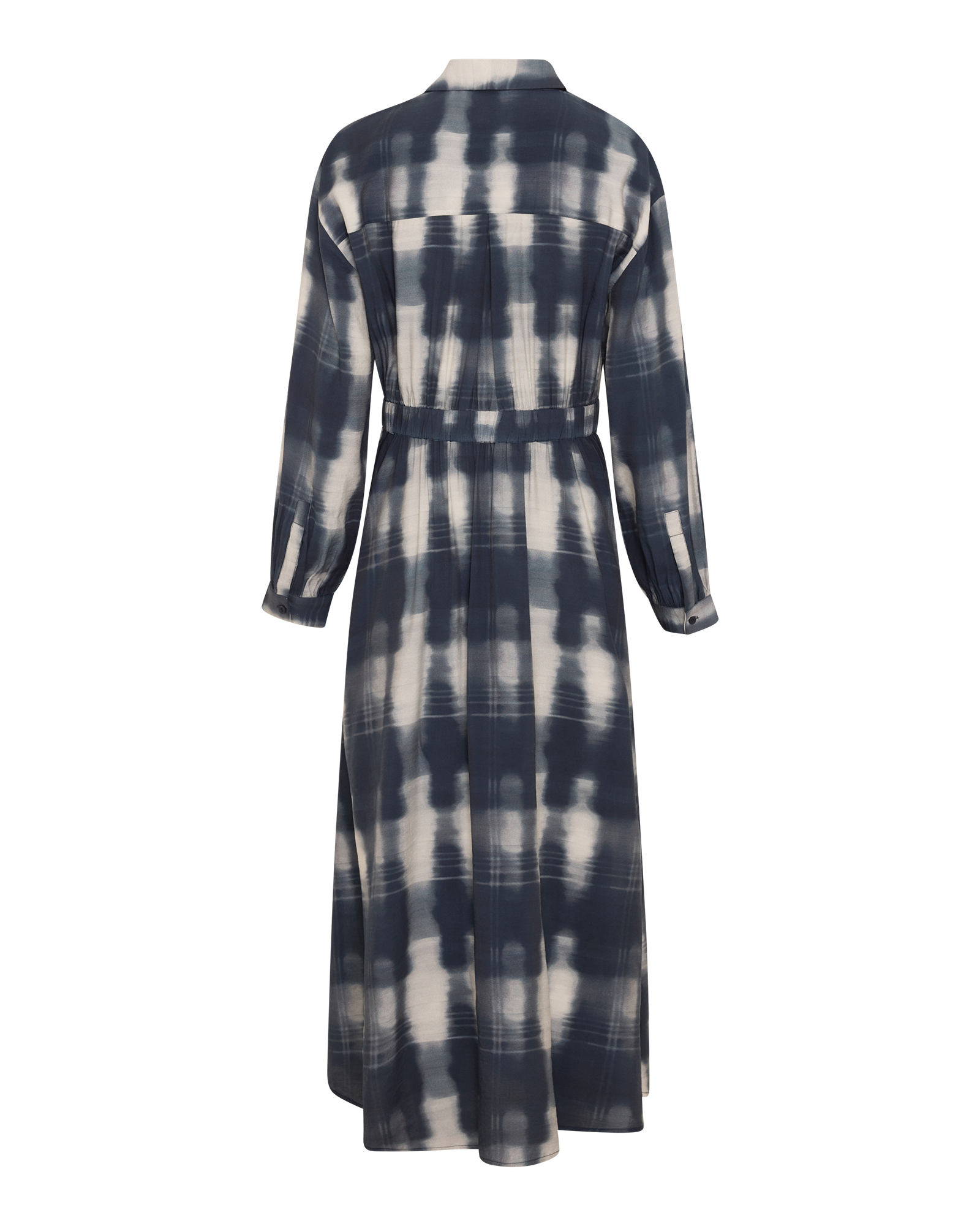 MSCHCentro Dress CHK – India Ink / Bleached Sand, back