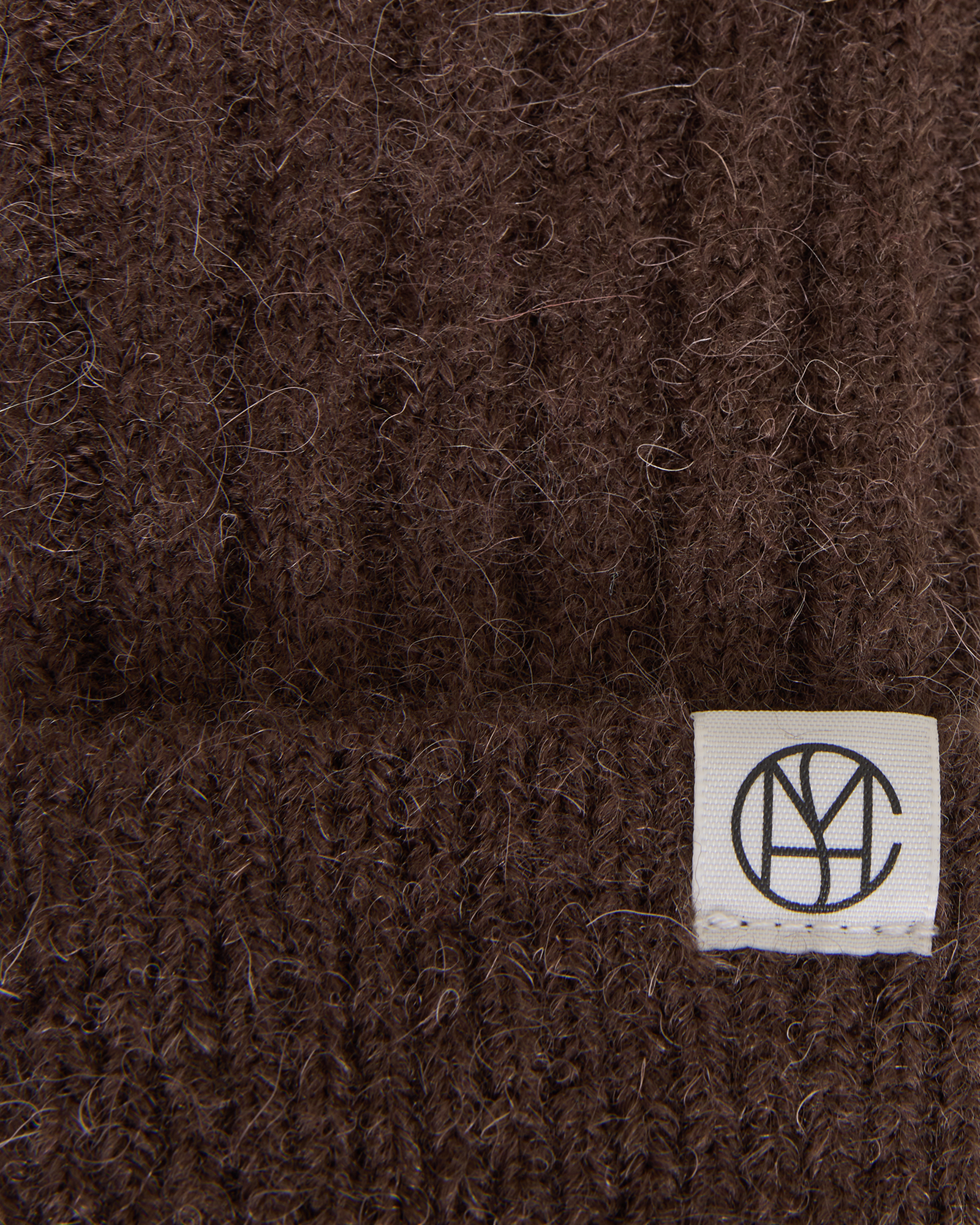 MSCHHope Icon Mittens – Hot Fudge, close-up