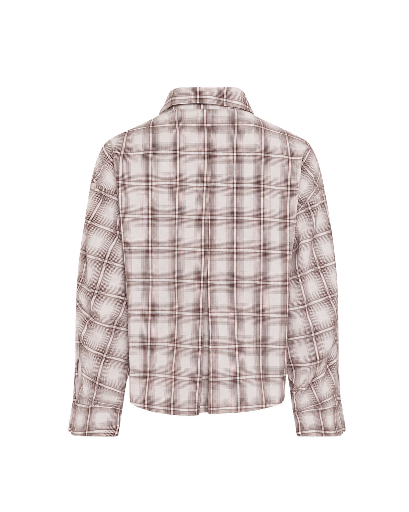 MSCHBetty Shirt CHK – BIRCH/HUCKLEBER, back