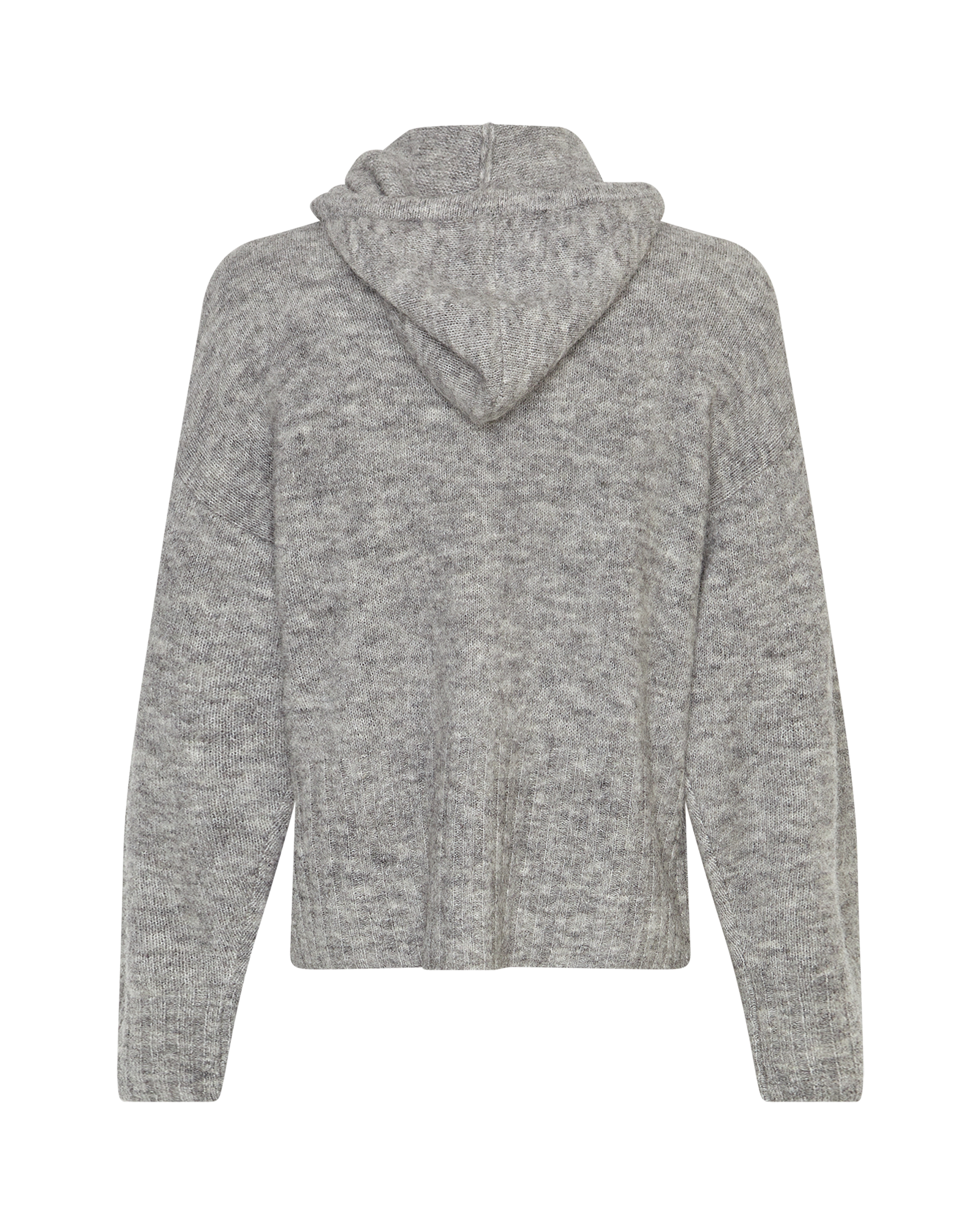 MSCHMilania Hope Zip Cardigan – Mid Gray Melange, back
