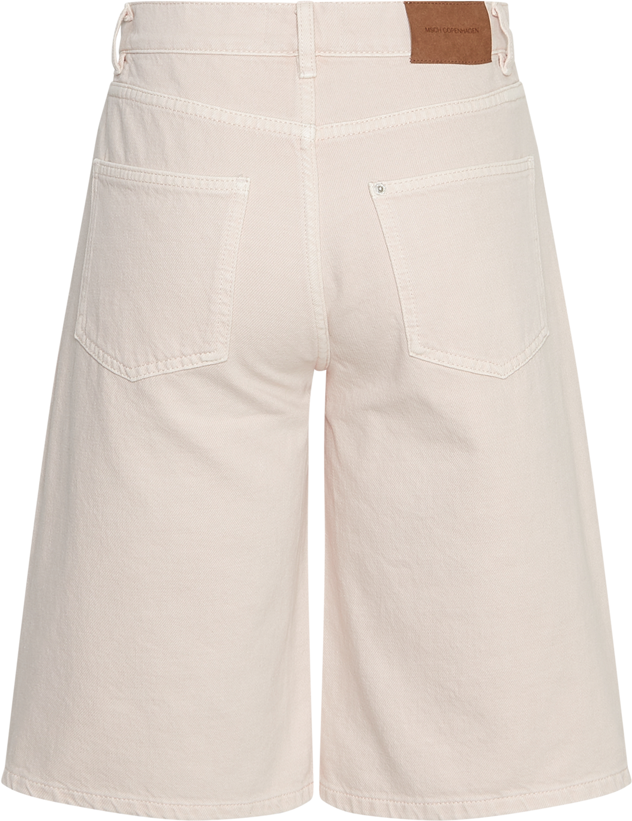 MSCHAspen Ida Denim Shorts – LIght Pink Washed, back
