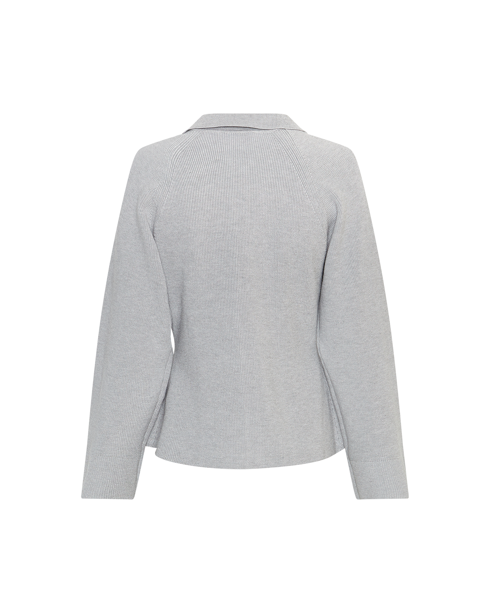 MSCHLushia Cardigan – Light Gray Melange, back