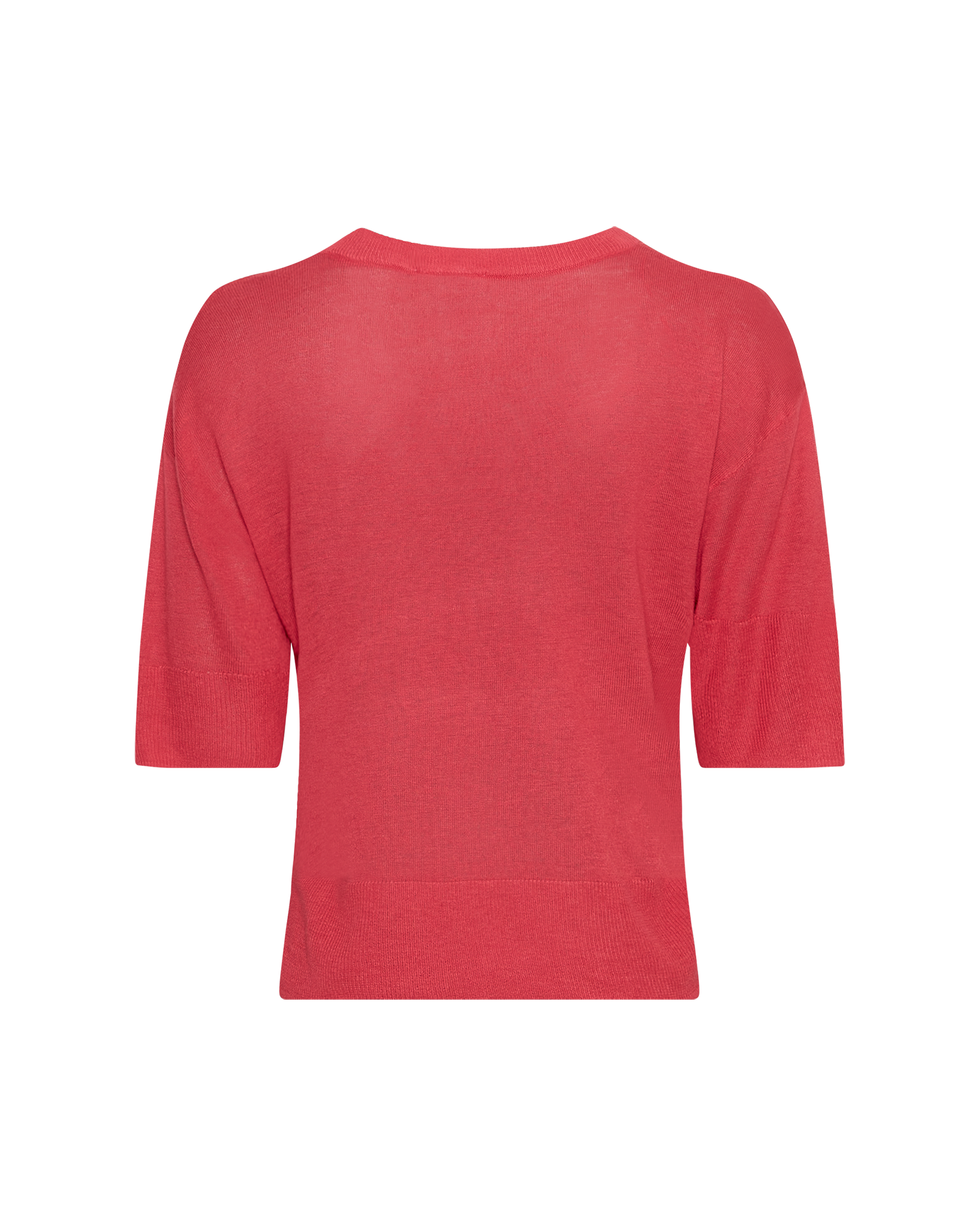 MSCHRini Kobra 2/4 V Pullover – Rose Red, back