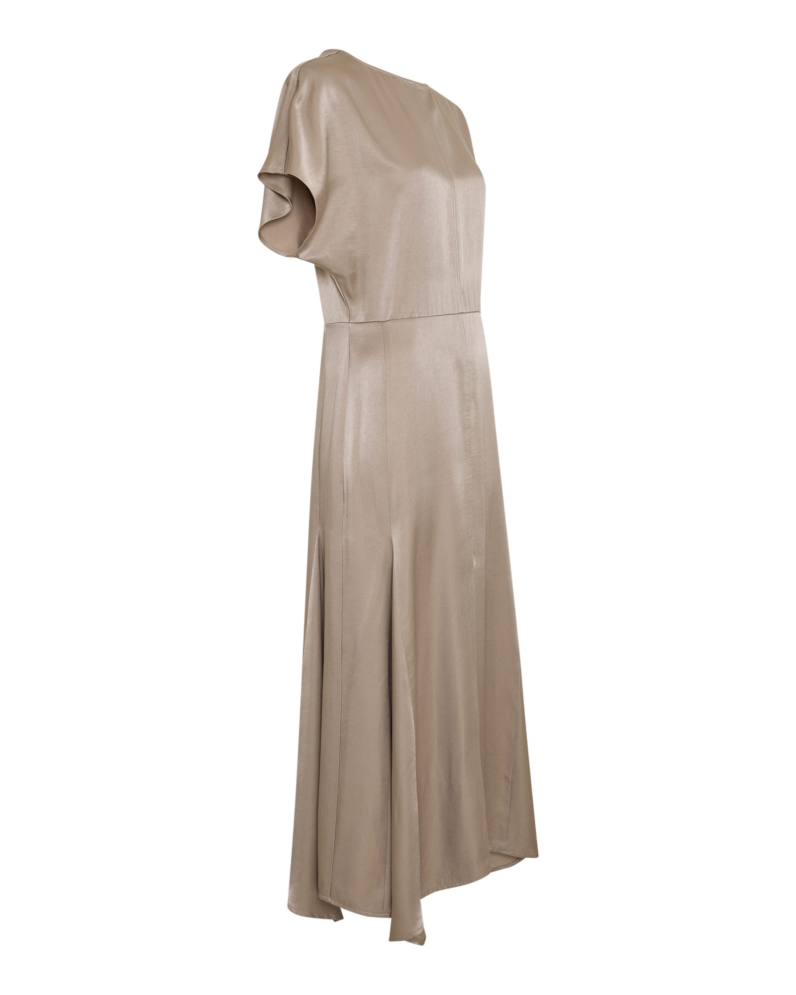 MSCHTilde Ullas SS Dress – CHINCHILLA, close-up