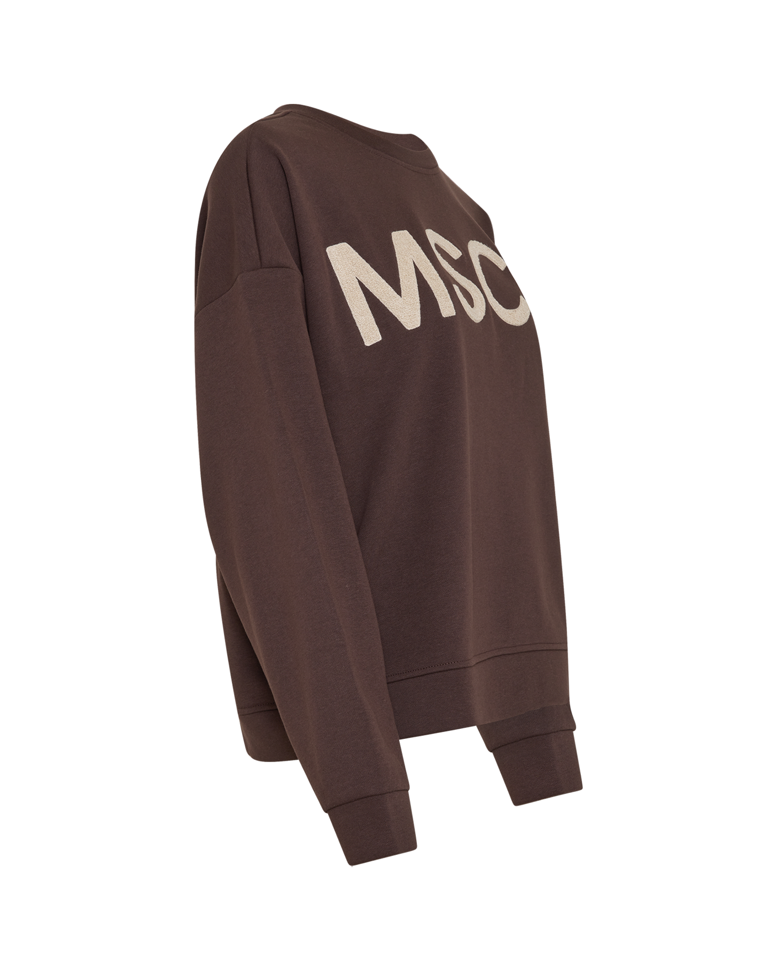 MSCHMela Briena MSCH Sweatshirt – Molé / Fields Of Rye, close-up