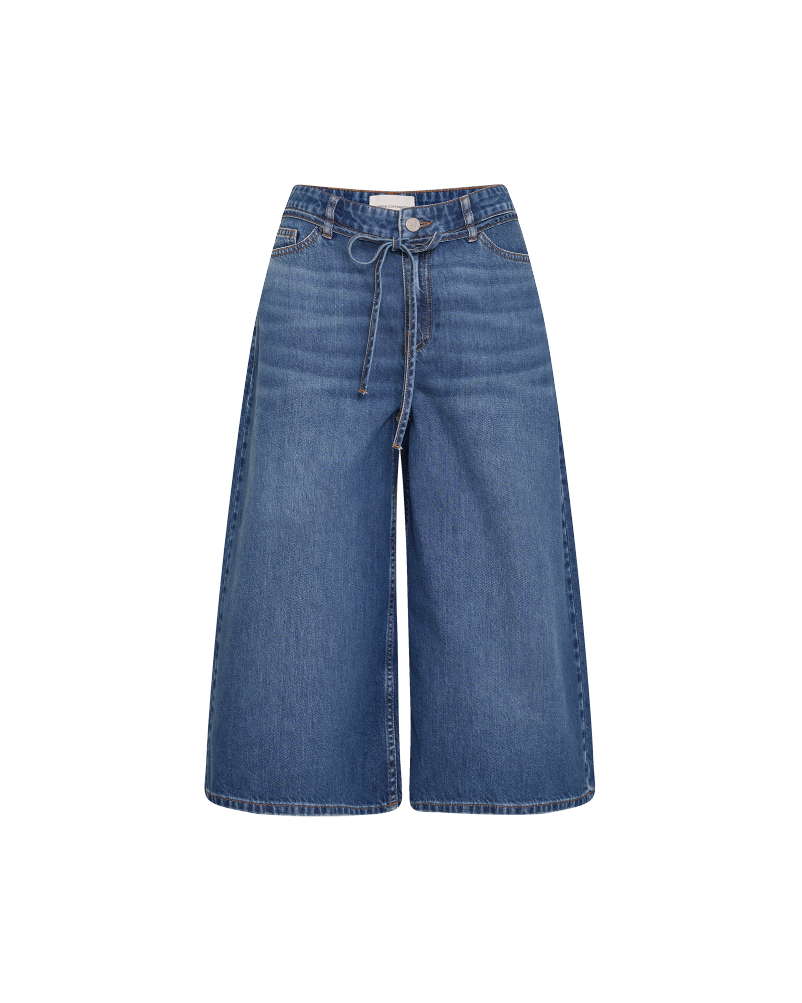 MSCHKine Lis Culotte Jeans – Mid Blue Washed, front