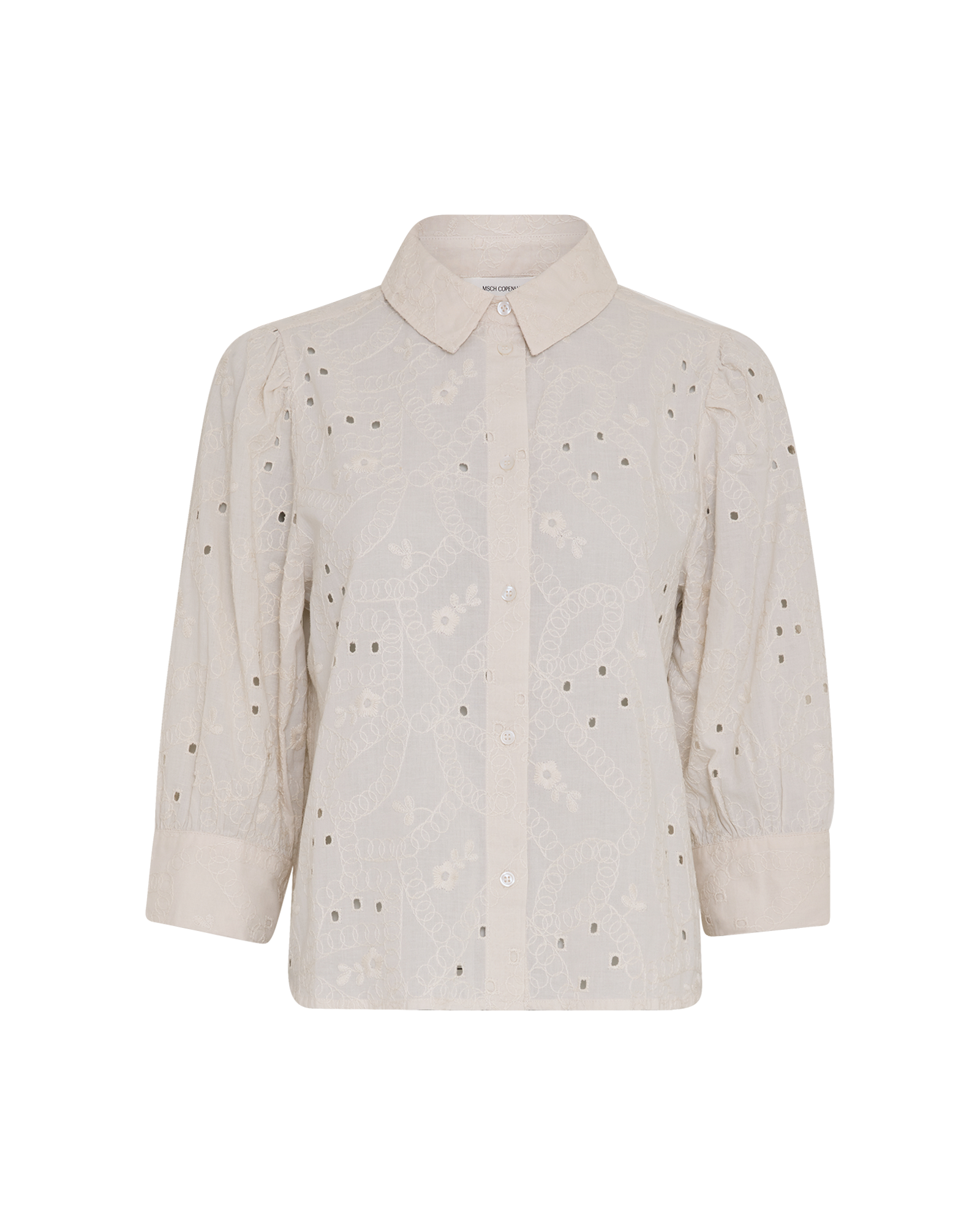 MSCHAlve SS Shirt EMB – BIRCH, front