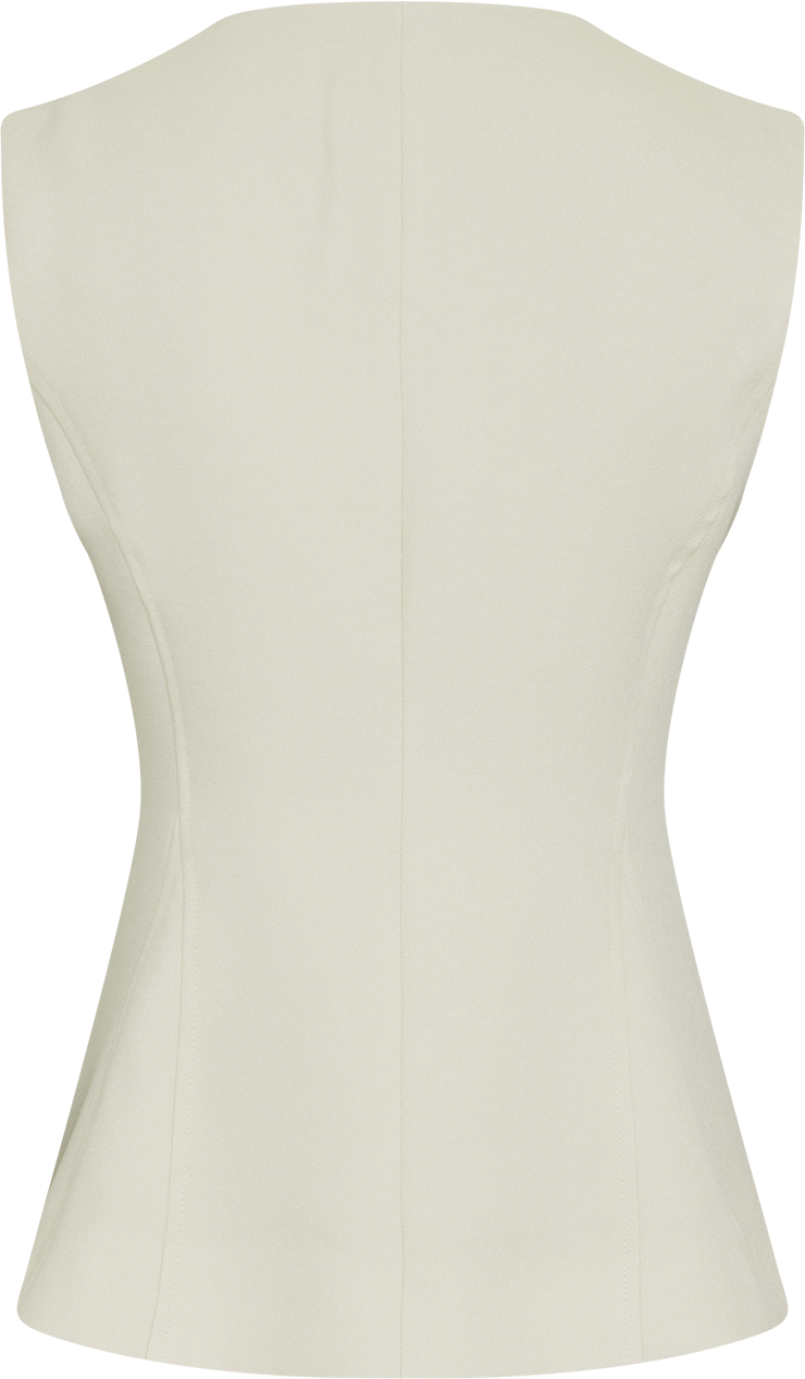 MSCHEsteriane Waistcoat – Oatmeal Melange, back