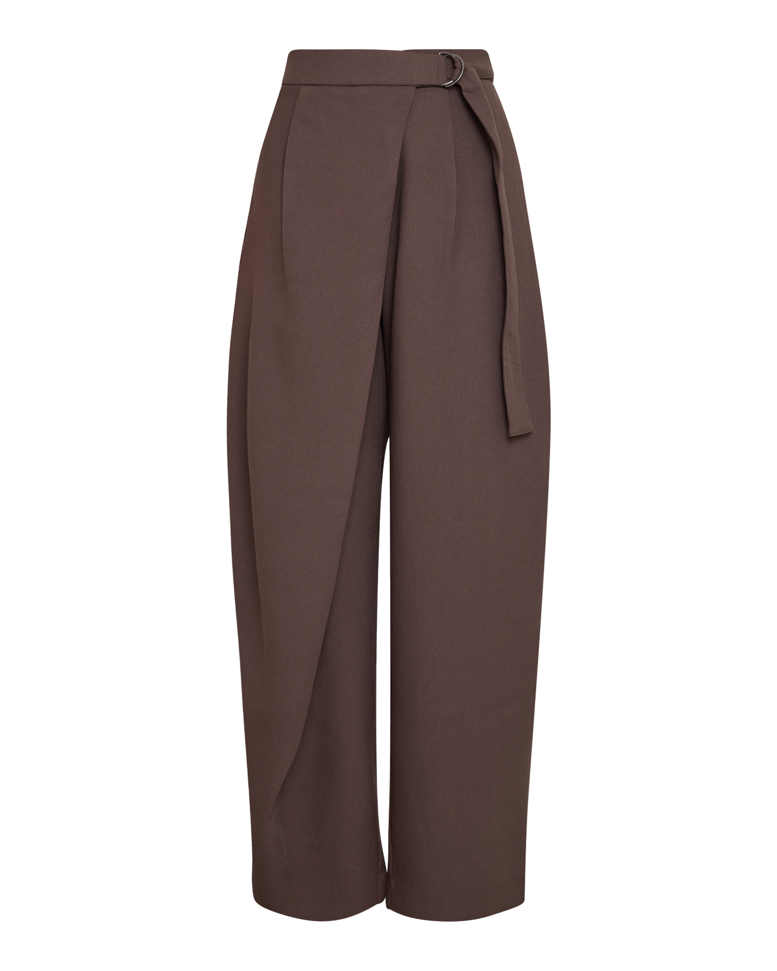MSCHZein Esteriane HW Pants – Hot Fudge, front