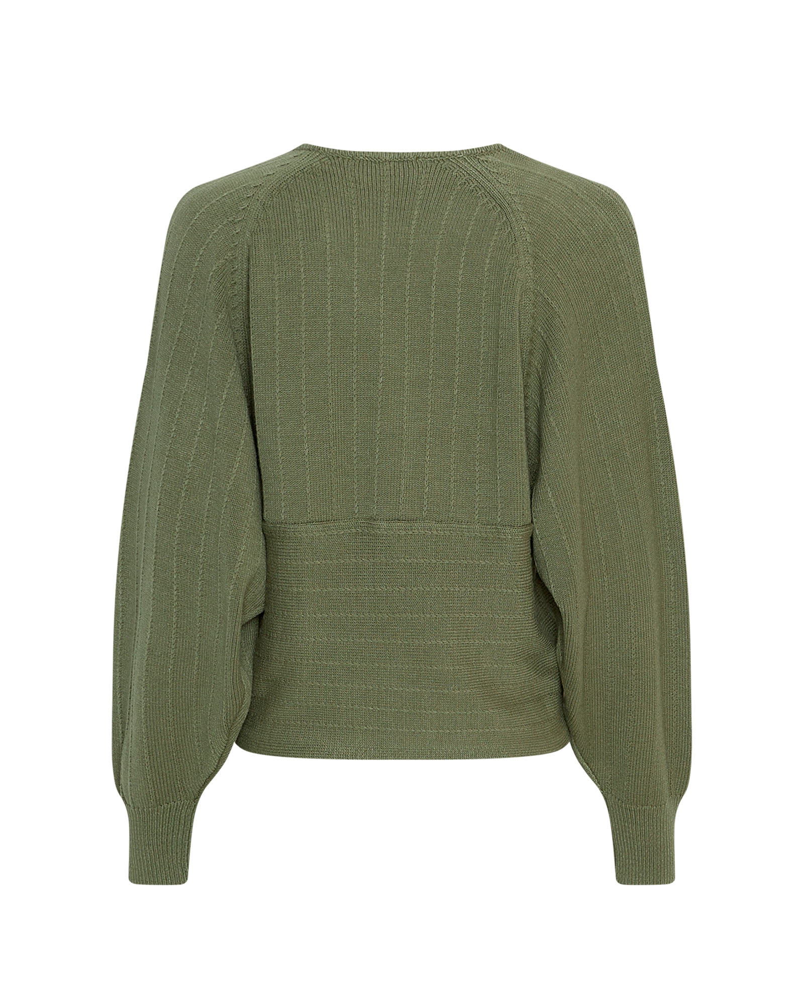 MSCHZine Rachelle Wrap Pullover – Olivine, back