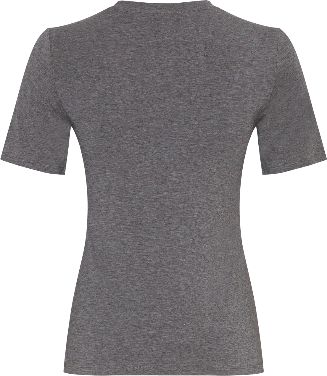 MSCHBetrina O SS Tee – Mid Gray Melange, back