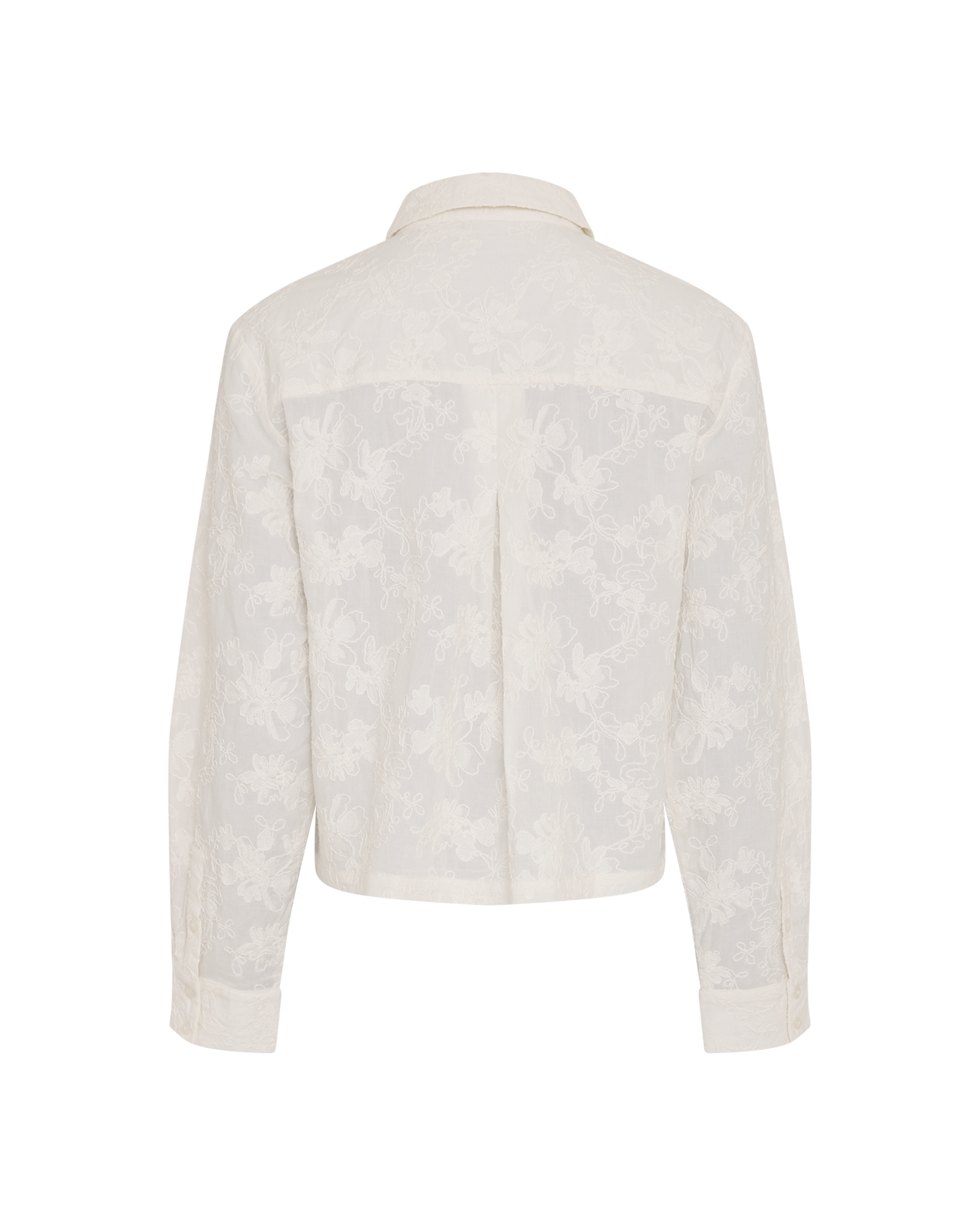 MSCHSylvia Shirt EMB – Egret, back