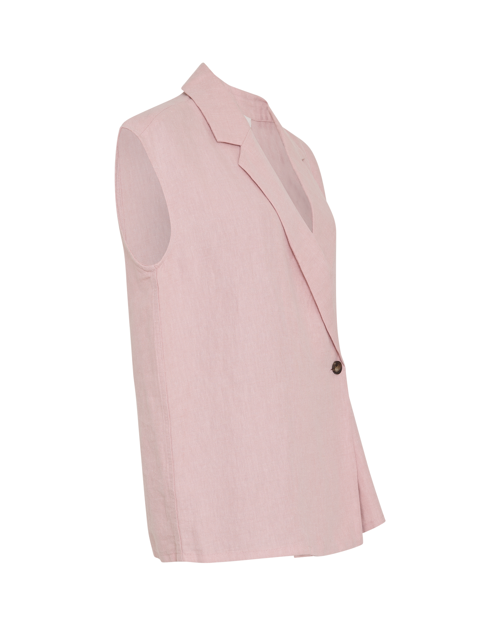 MSCHVela Waistcoat – PEACHSKIN MEL, close-up