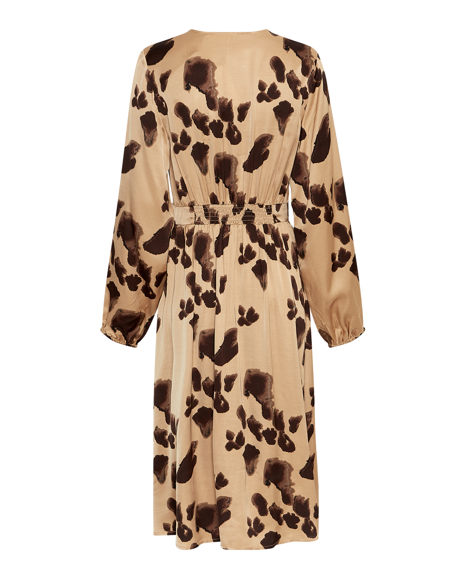 MSCHClarette Irida Dress AOP – Iced Coffee Leo, back