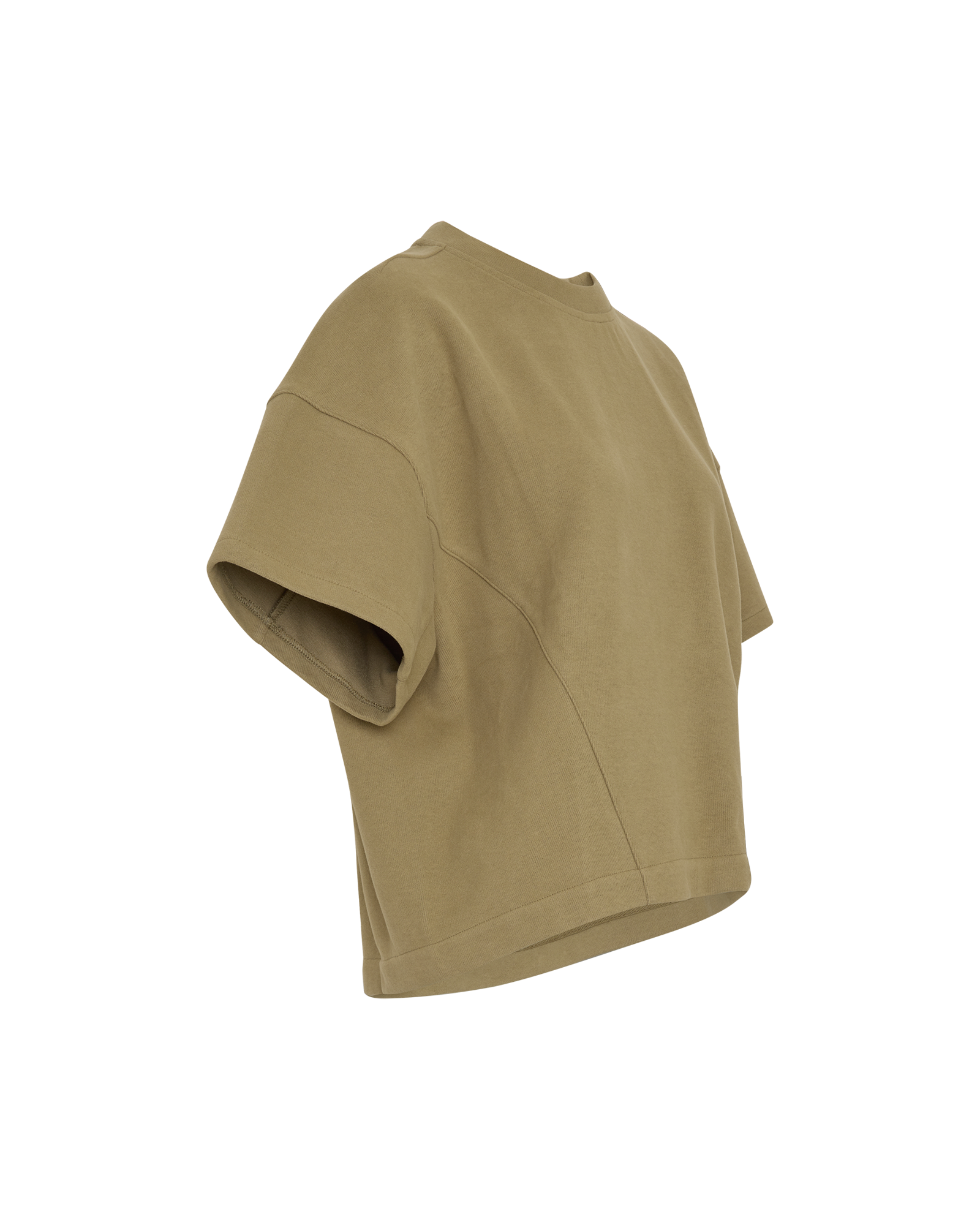 MSCHKai Marletta 2/4 Sweatshirt – DRIED HERB, close-up