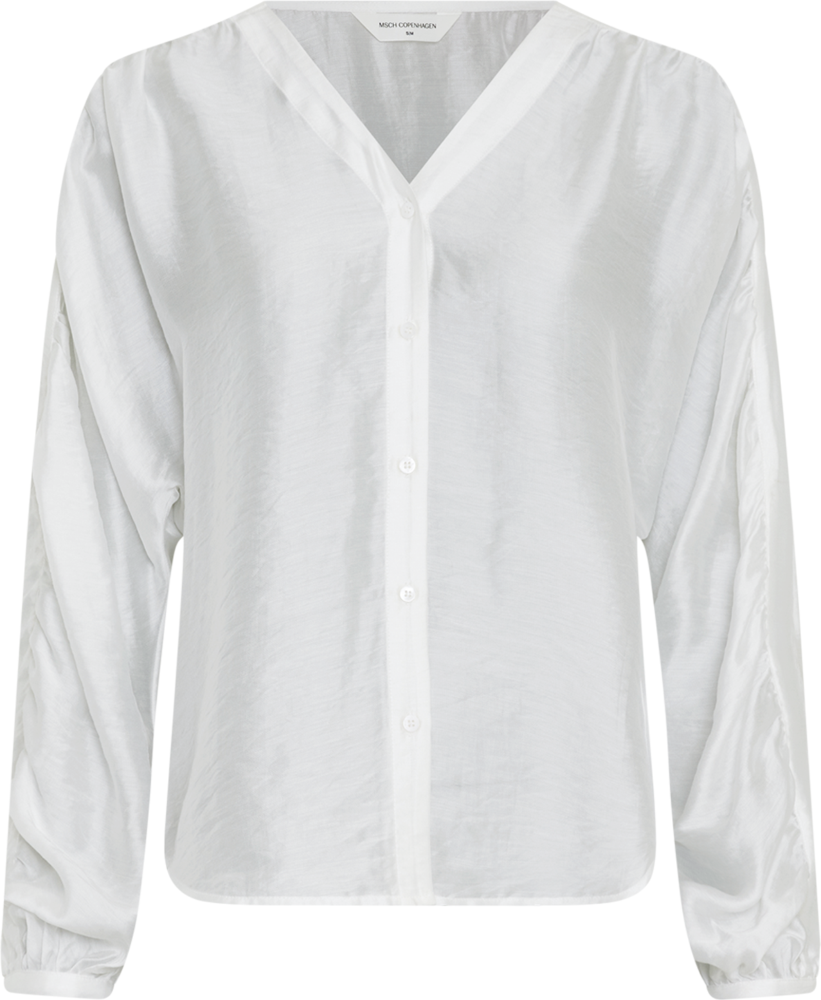 MSCHRamona Rikkelia Volume Shirt – Egret, front