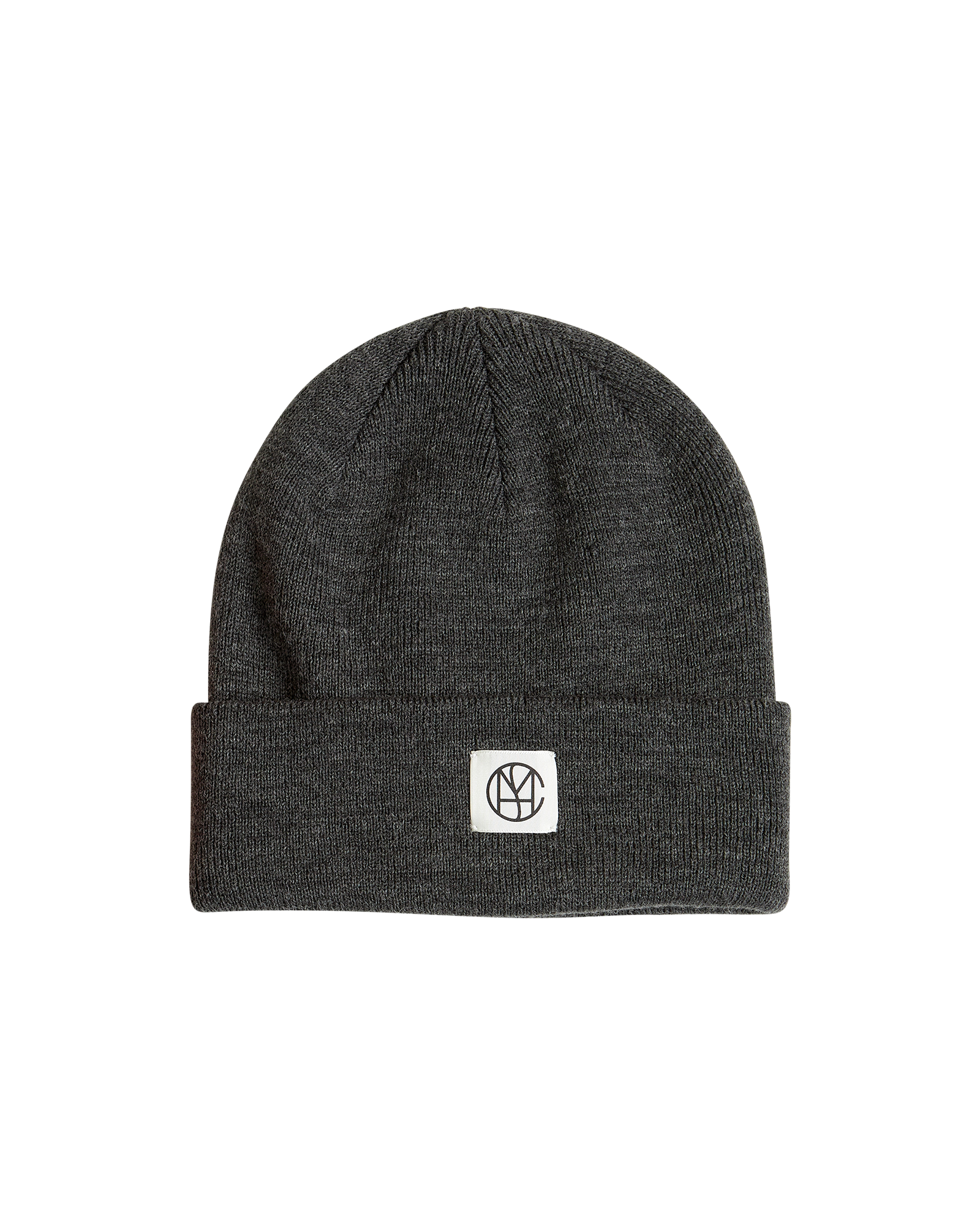 MSCHMojo Icon Beanie – Dark Grey Melange, front