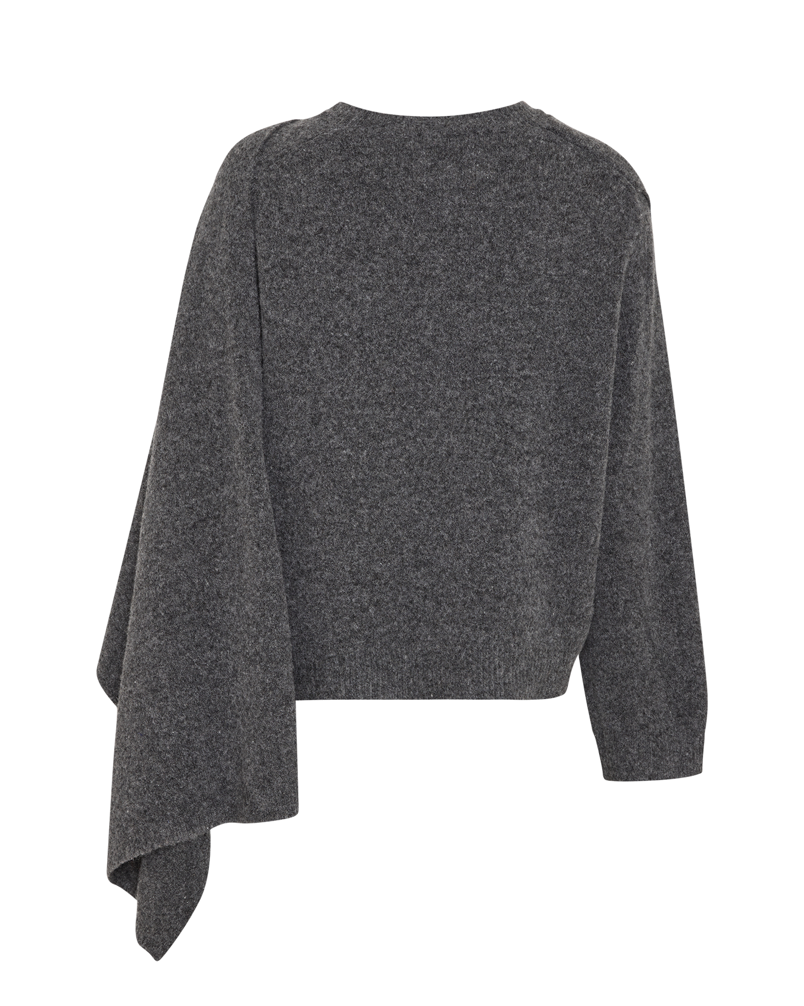 MSCHGaja Scarf Pullover – Dark Grey Melange, back