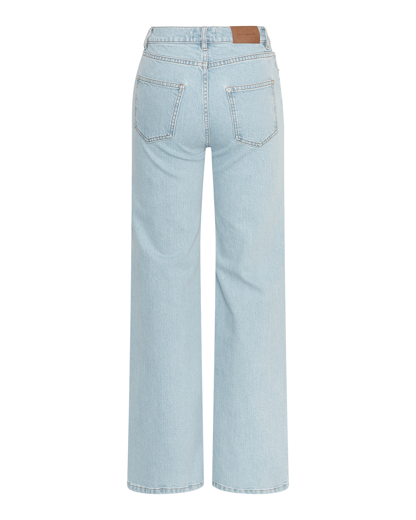 MSCHSolia Ada HW Wide Jeans – Light Blue Washed, back