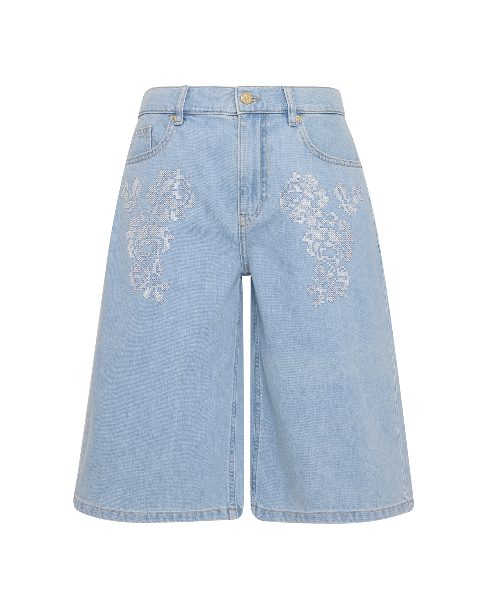 MSCHAspen Lis Denim Shorts EMB
