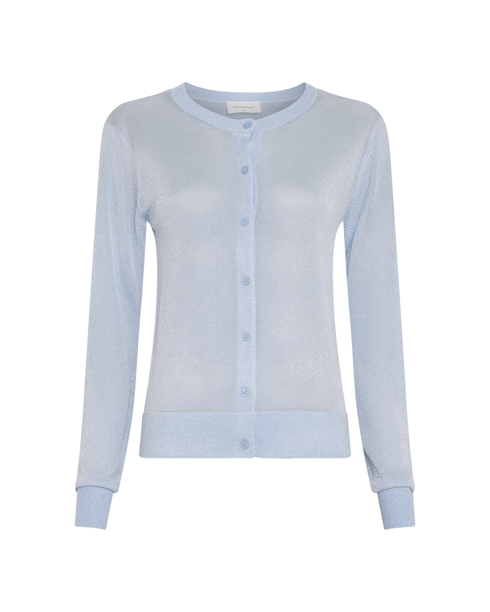 MSCHShirley Cardigan – Windsurfer Silver, front