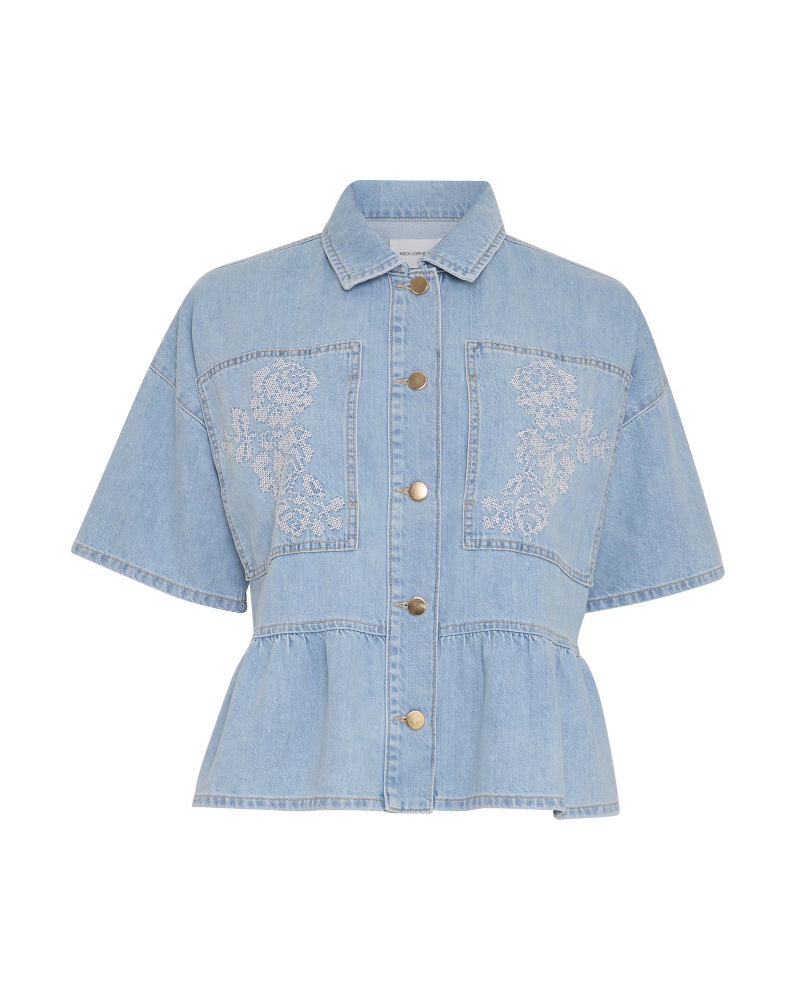 MSCHSie Lis 2/4 Denim Shirt EMB