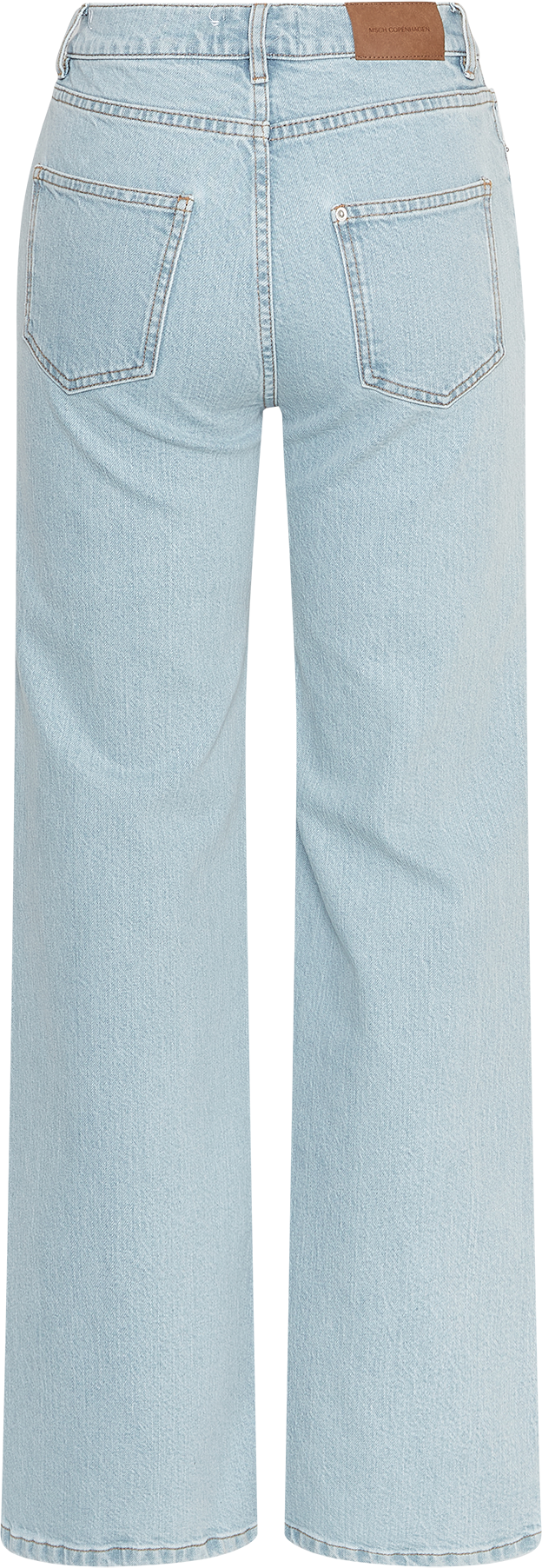 MSCHSolia Ada HW Wide Jeans – Light Blue Washed, back