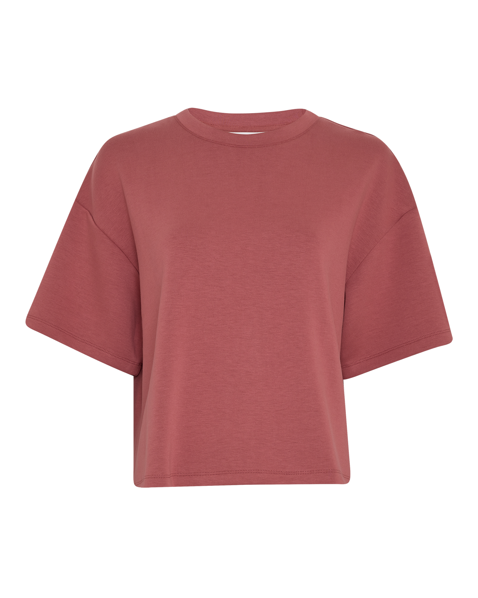 MSCHNilda Ima Q SS Sweatshirt – MARSALA, front