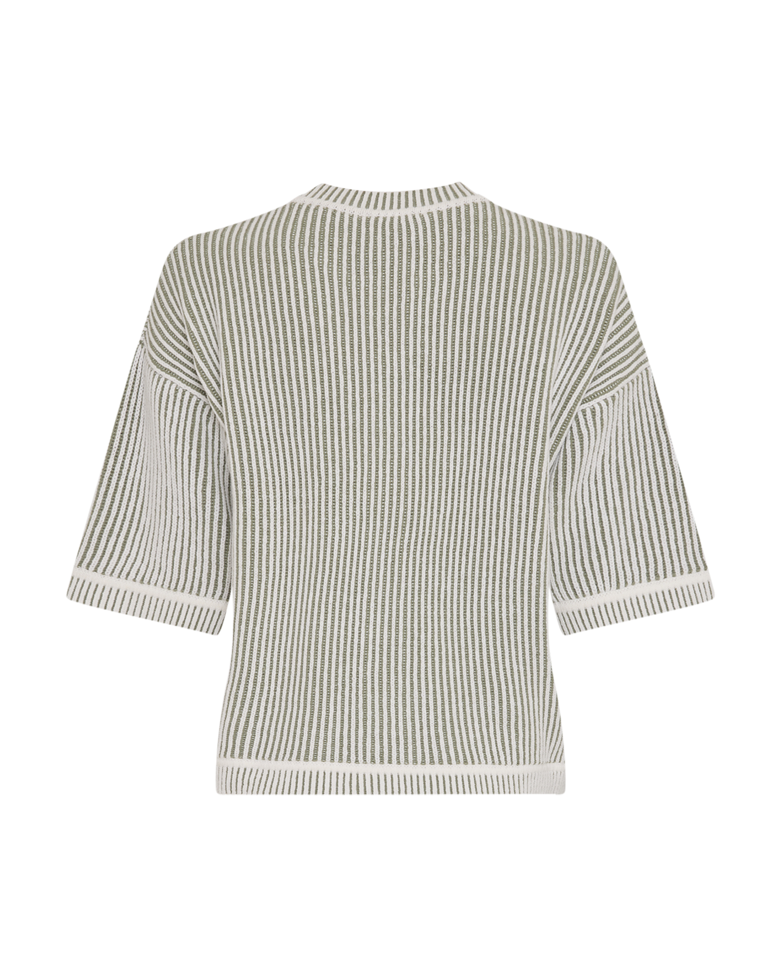MSCHMadonna Jillena 2/4 Pullover STP – Oil Green / Egret, back