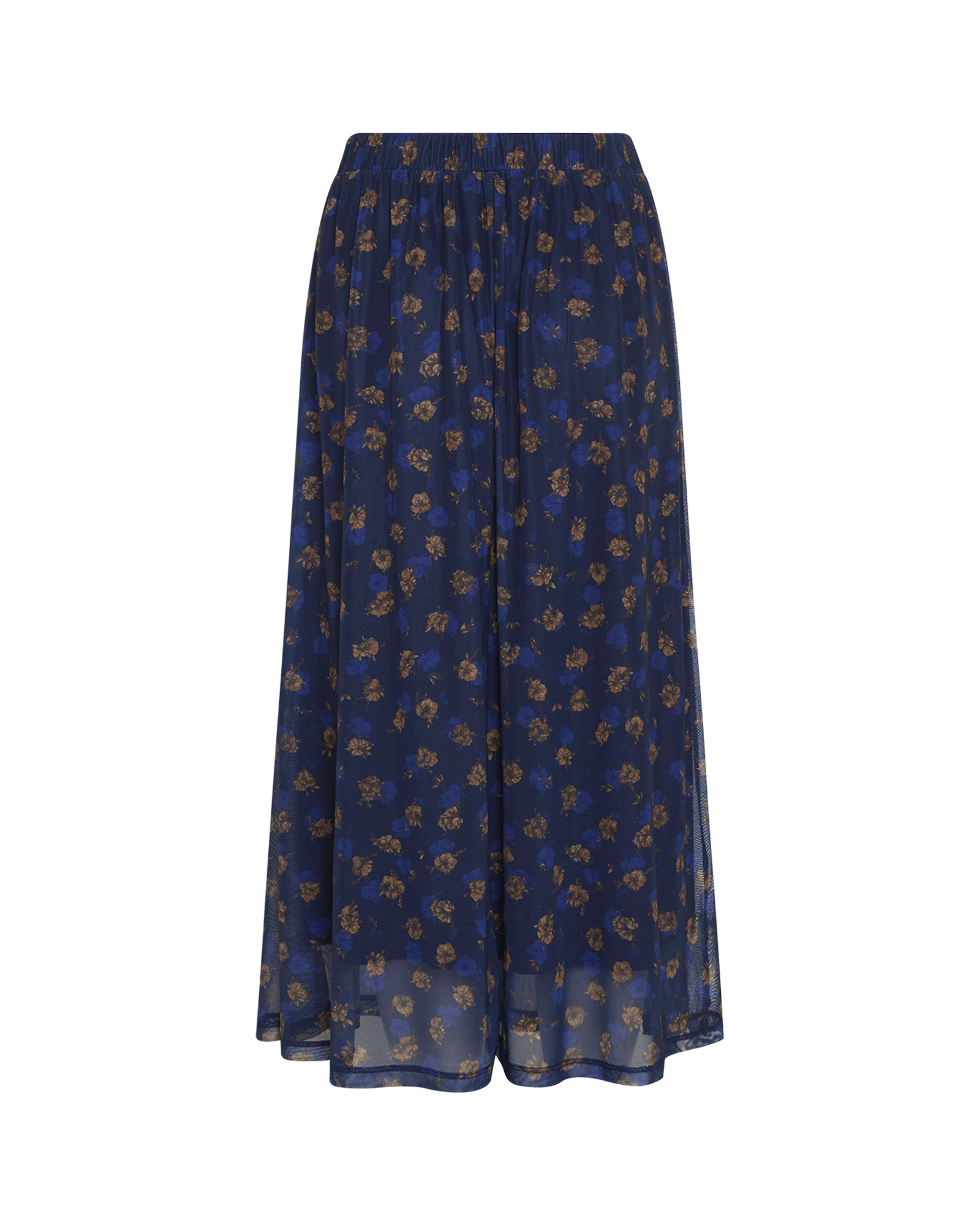 MSCHGinie Illenora Skirt AOP – Maritime Blue Flower, back