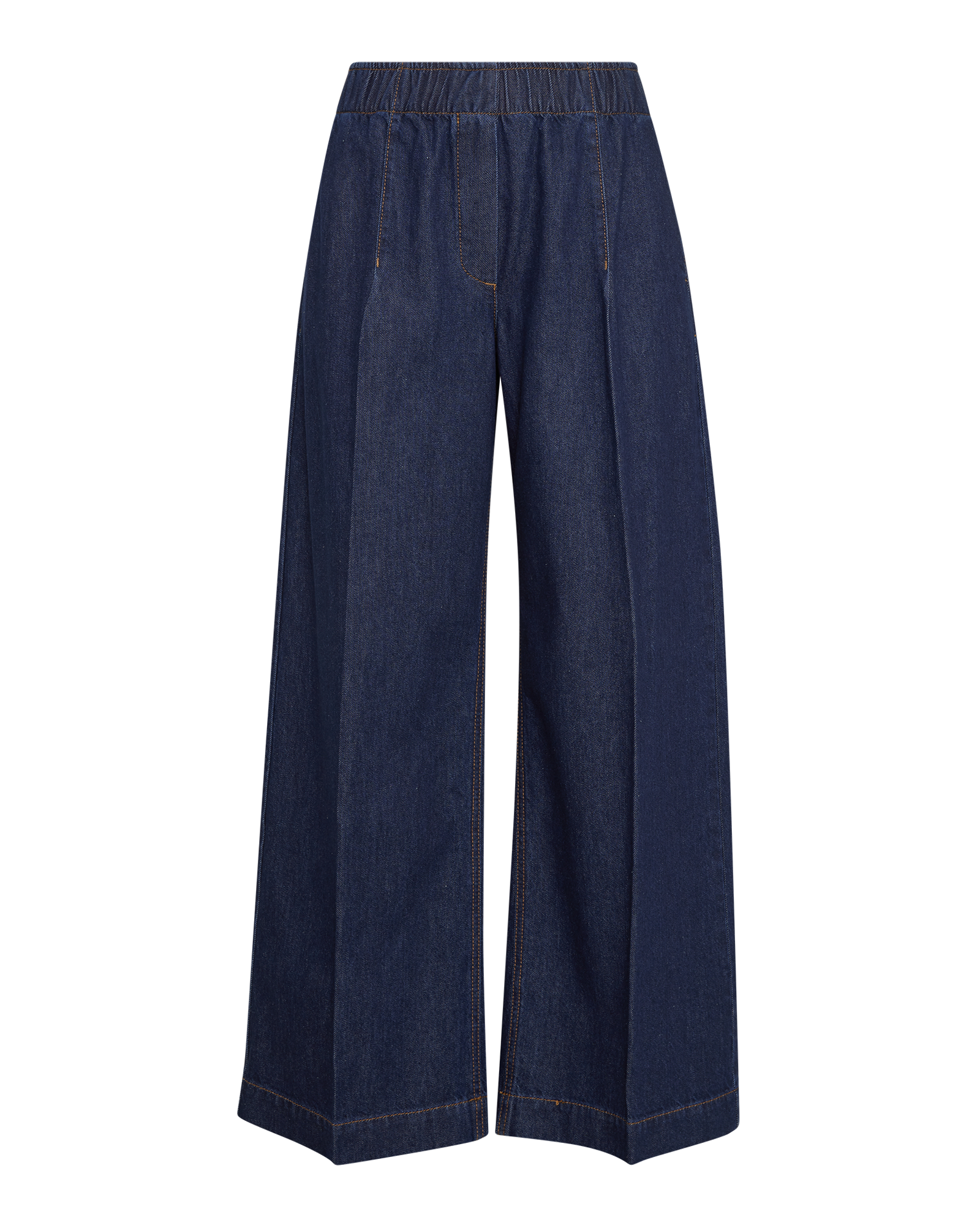 MSCHSana Lis Pants – Dark Blue Washed, front