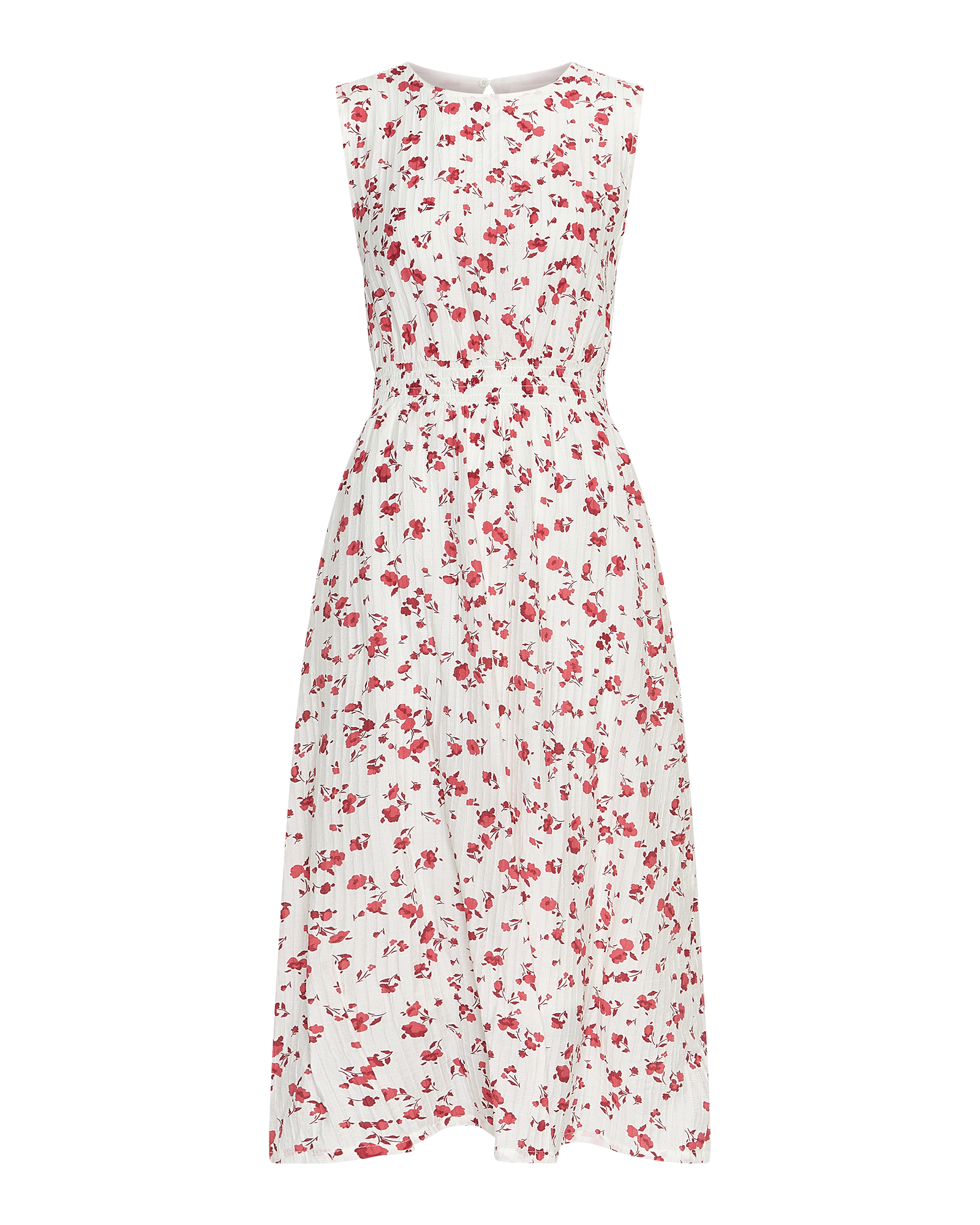 MSCHFalisha SL Dress AOP – Rose Red Flower, front