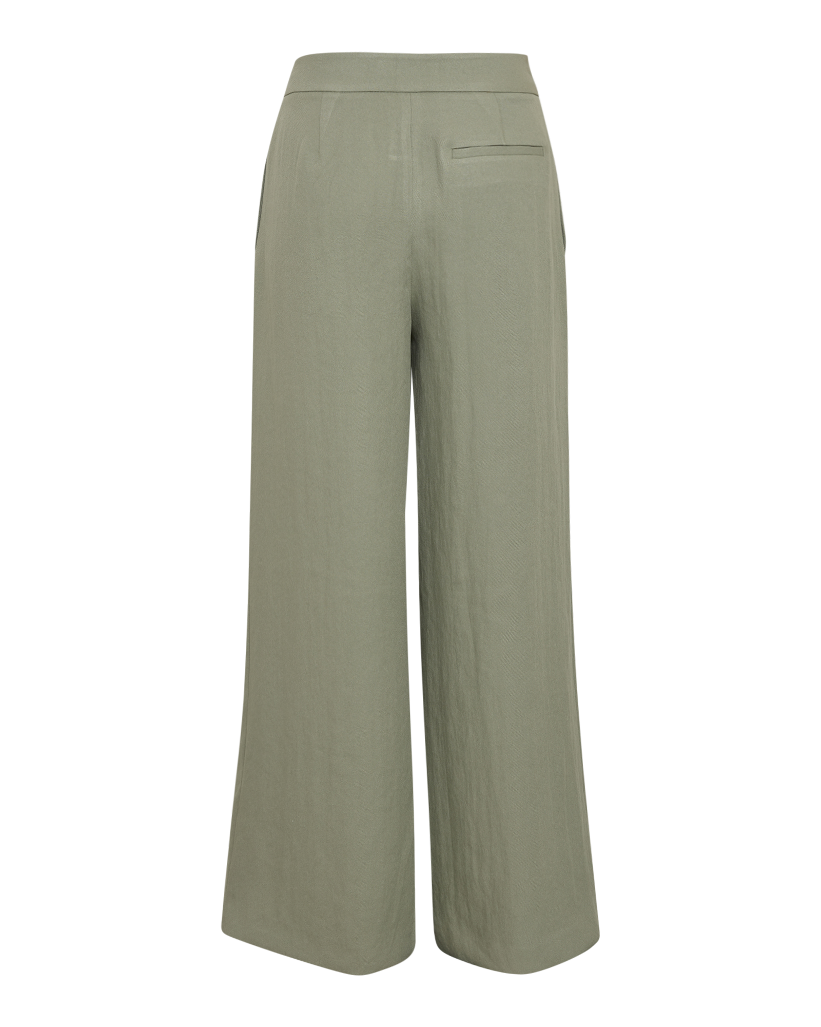 MSCHGaia HW Wide Pants – Oil Green, back