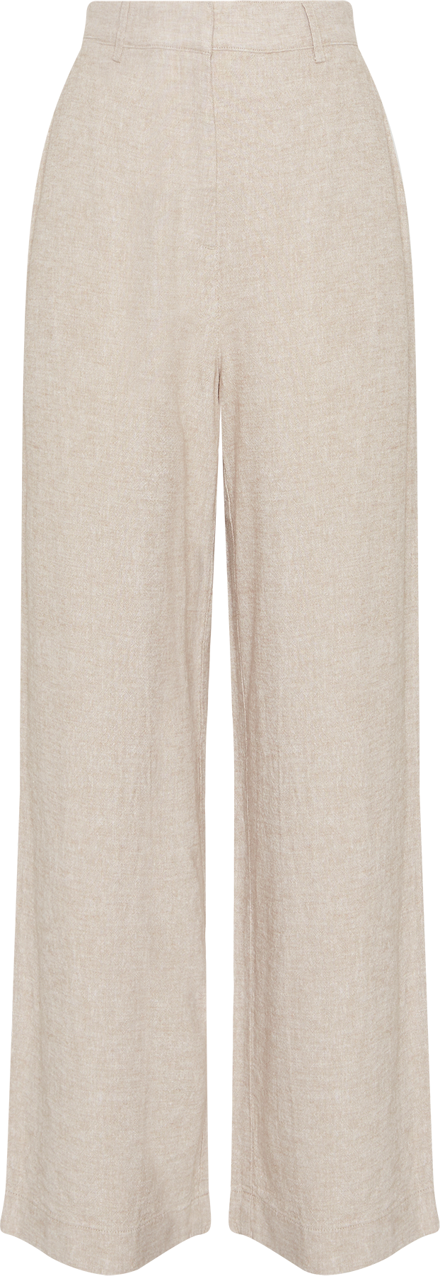 MSCHPennie Ginia HW Pants – Sand Melange, front