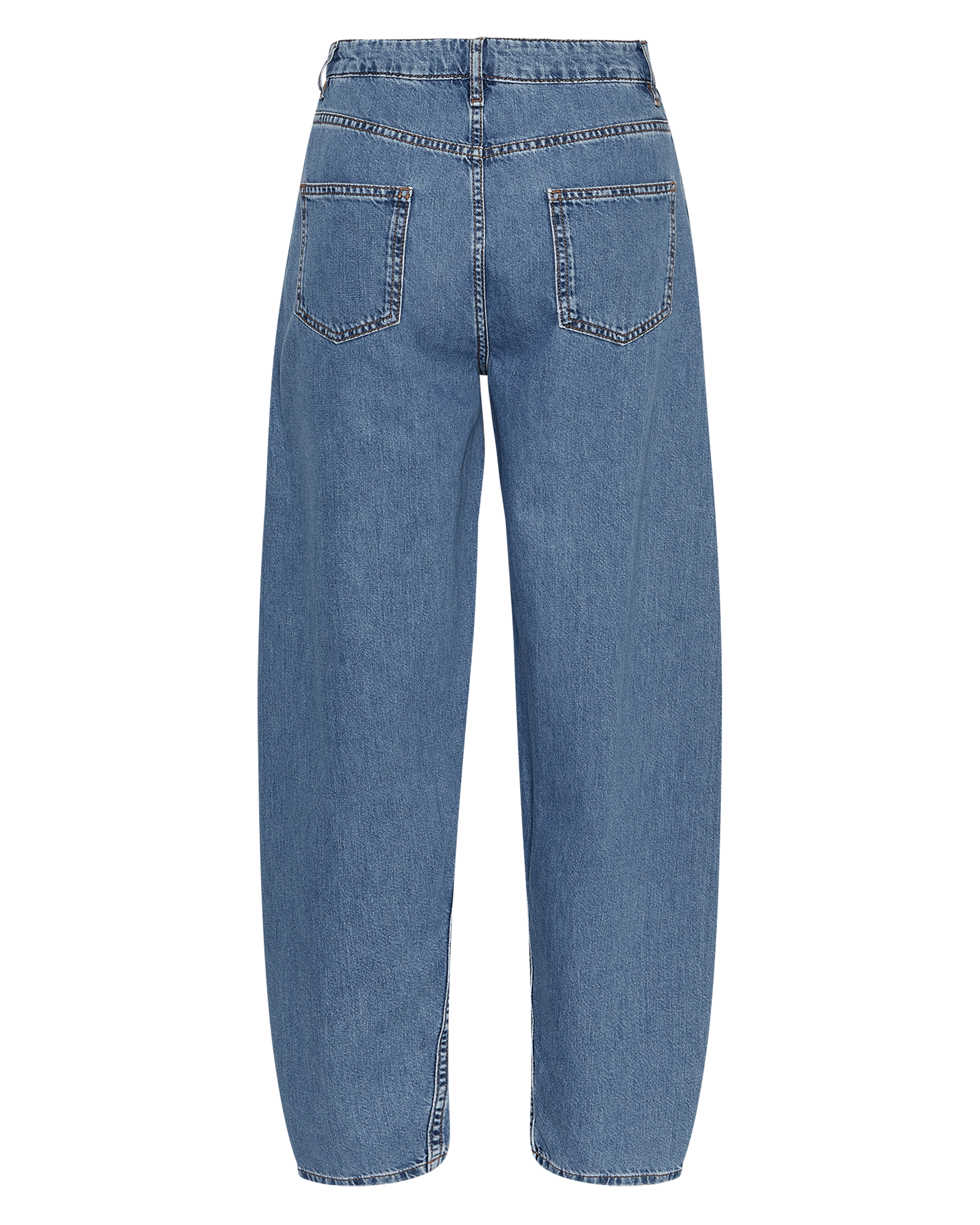MSCHKobane Lis Barrel Jeans – Mid Blue Washed, back