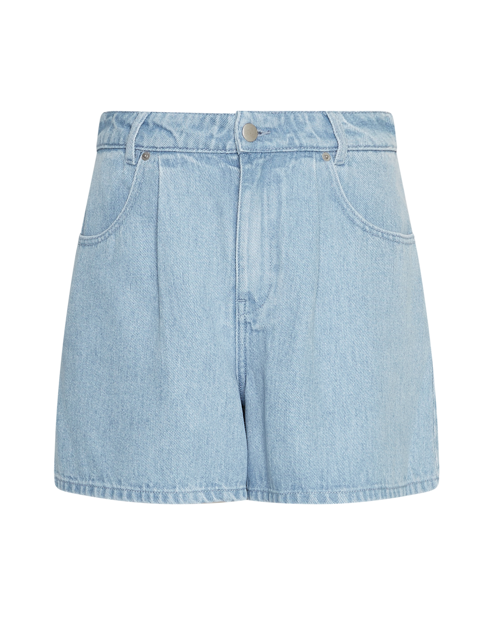 MSCHSaphina HW Shorts – Light Blue Washed, front