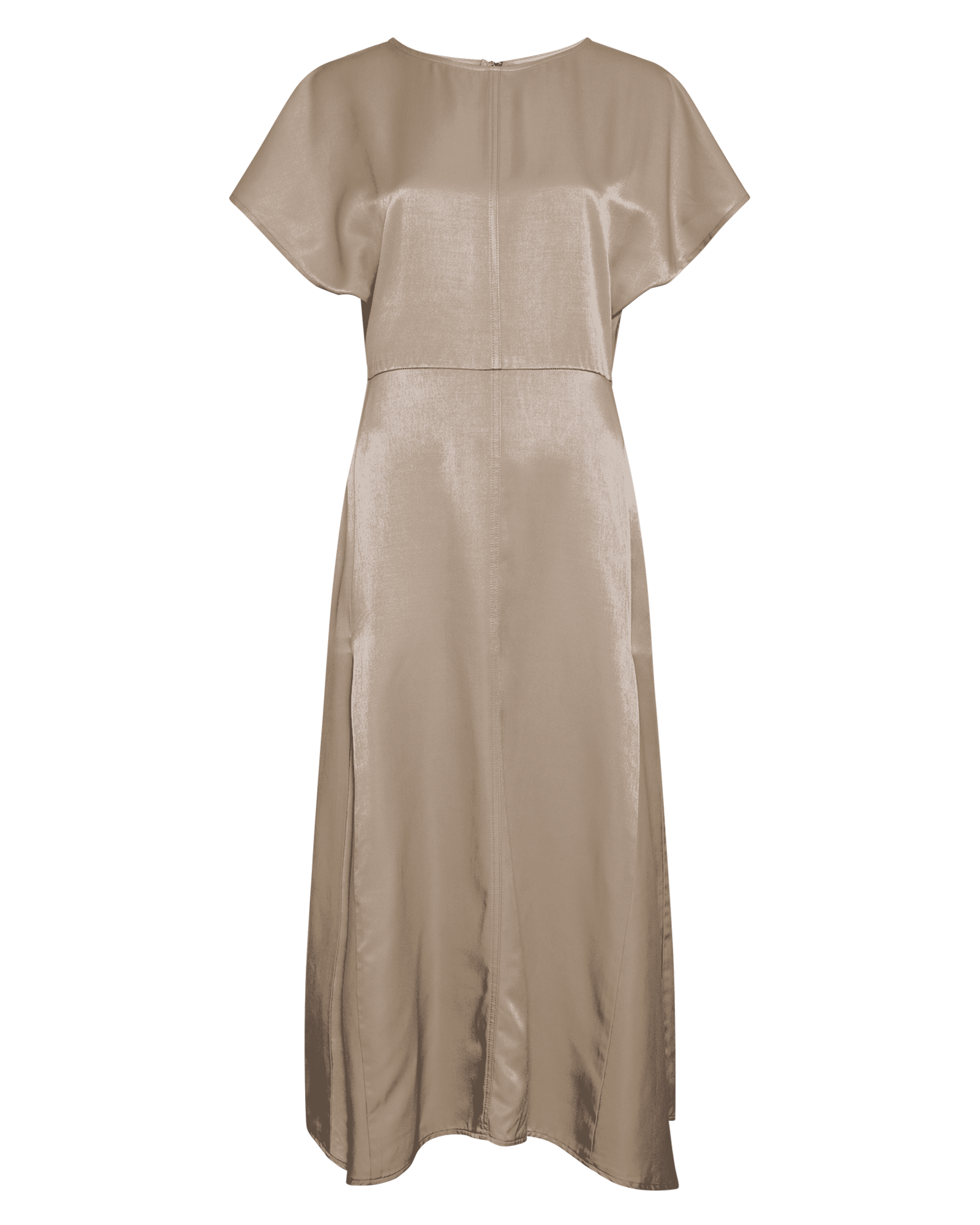 MSCHTilde Ullas SS Dress – CHINCHILLA, front