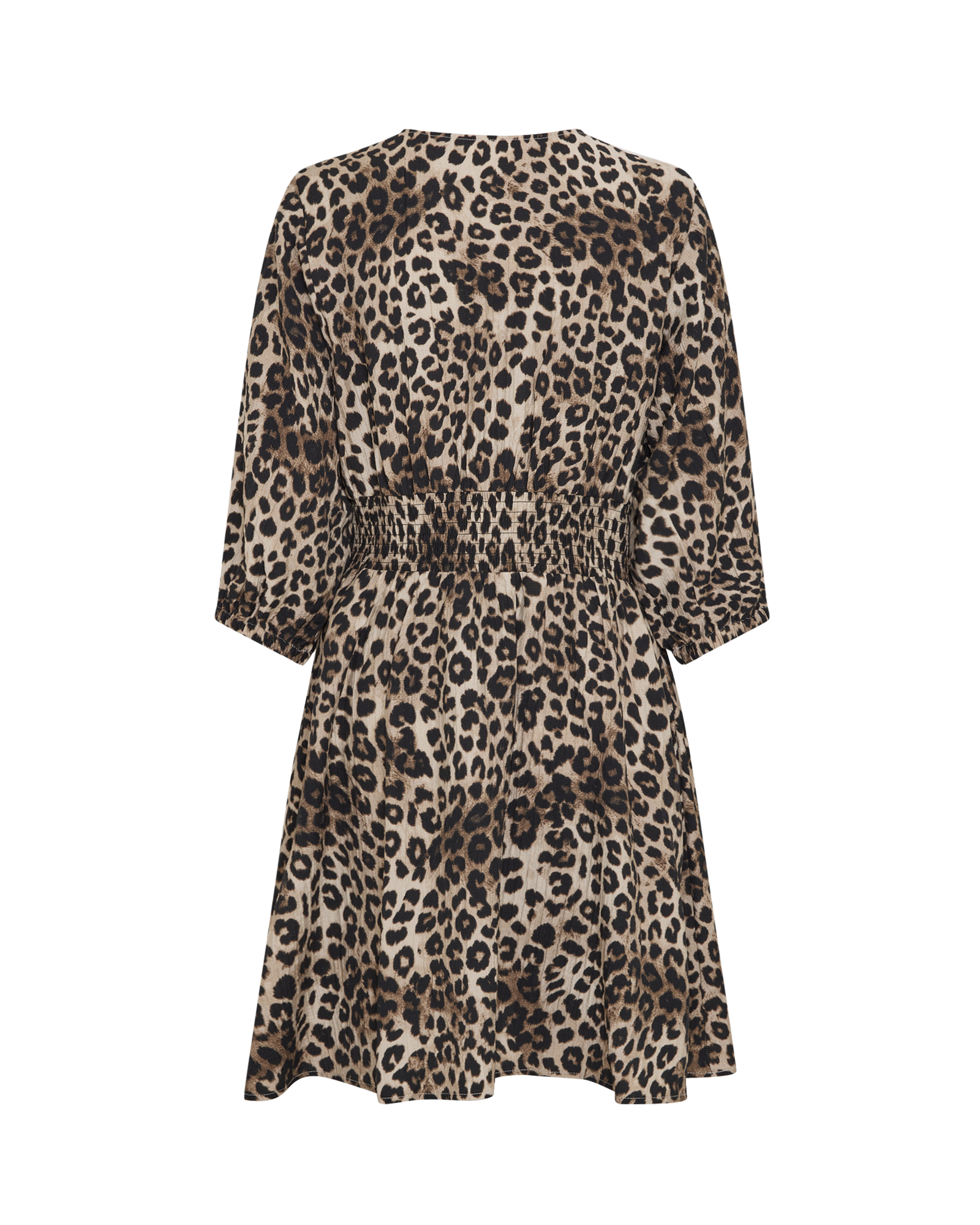 MSCHTimea Vlora 3/4 Dress AOP – Shiitake Leo, back