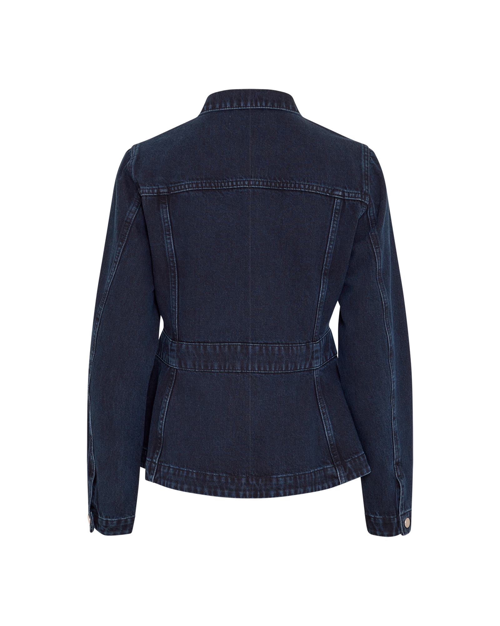 MSCHEvi Denim Jacket – Blue Black Washed, back