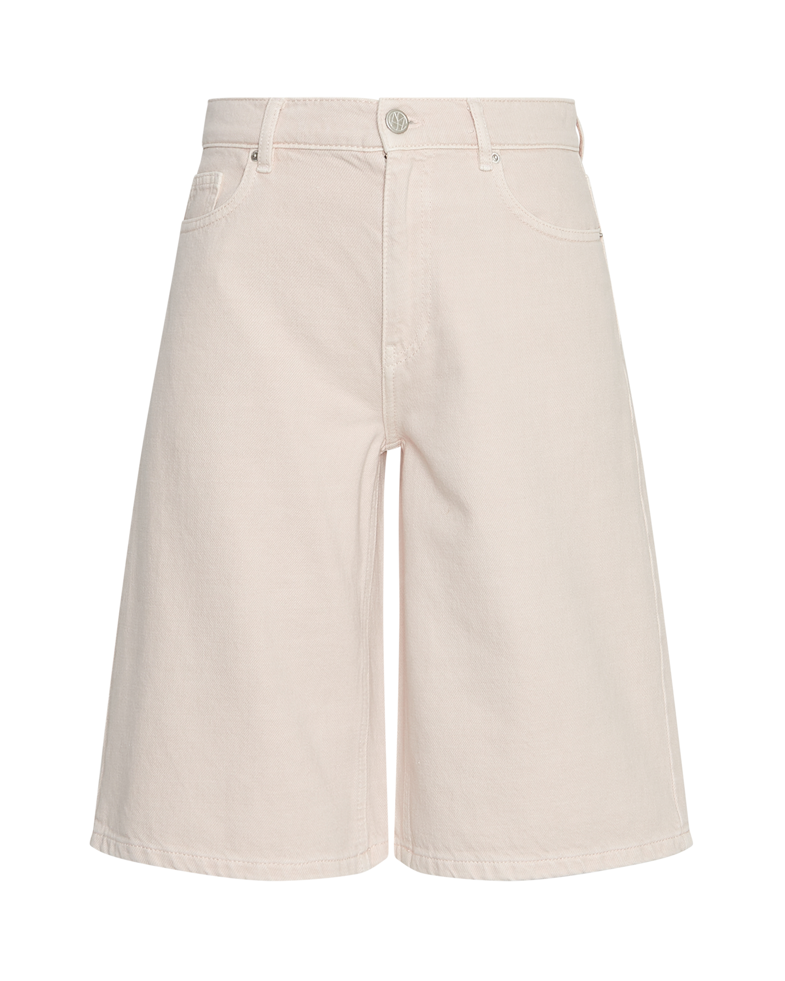 MSCHAspen Ida Denim Shorts – LIght Pink Washed, front