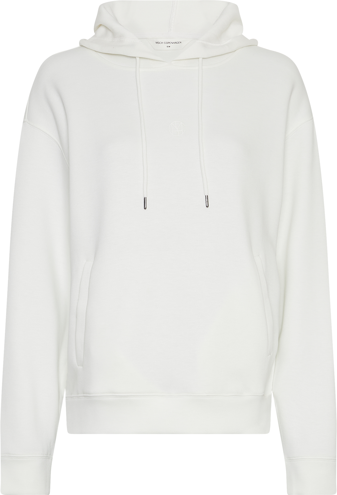 MSCHIma Q Icon Hood Sweatshirt – Egret, front
