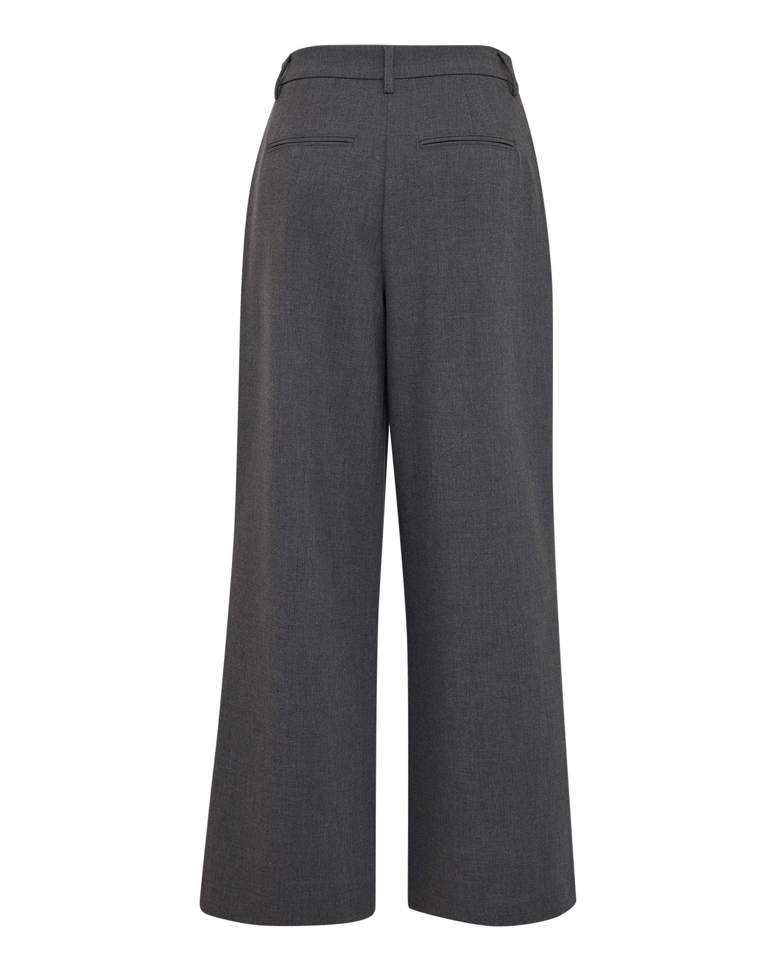MSCHHenrike HW Pants – Dark Grey Melange, back