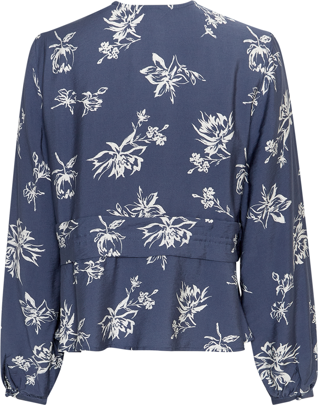 MSCHAndena Amabella Shirt AOP – Vintage Indigo Flower, back