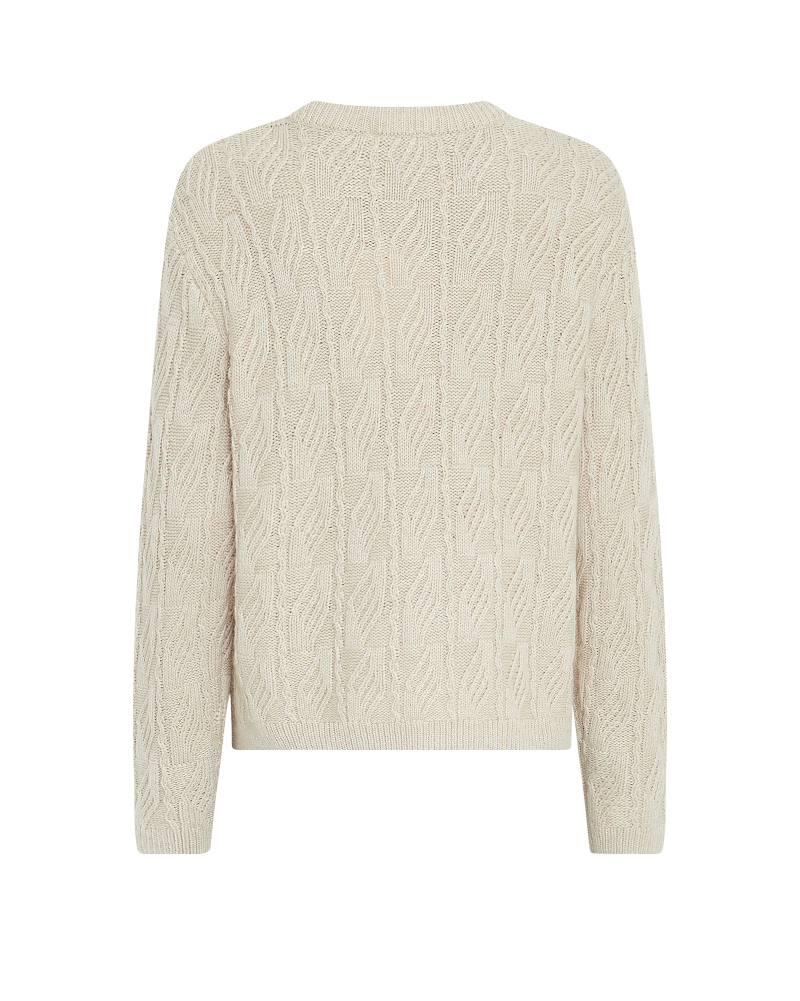 MSCHLuoella Peony Pullover – Oatmeal Melange, back