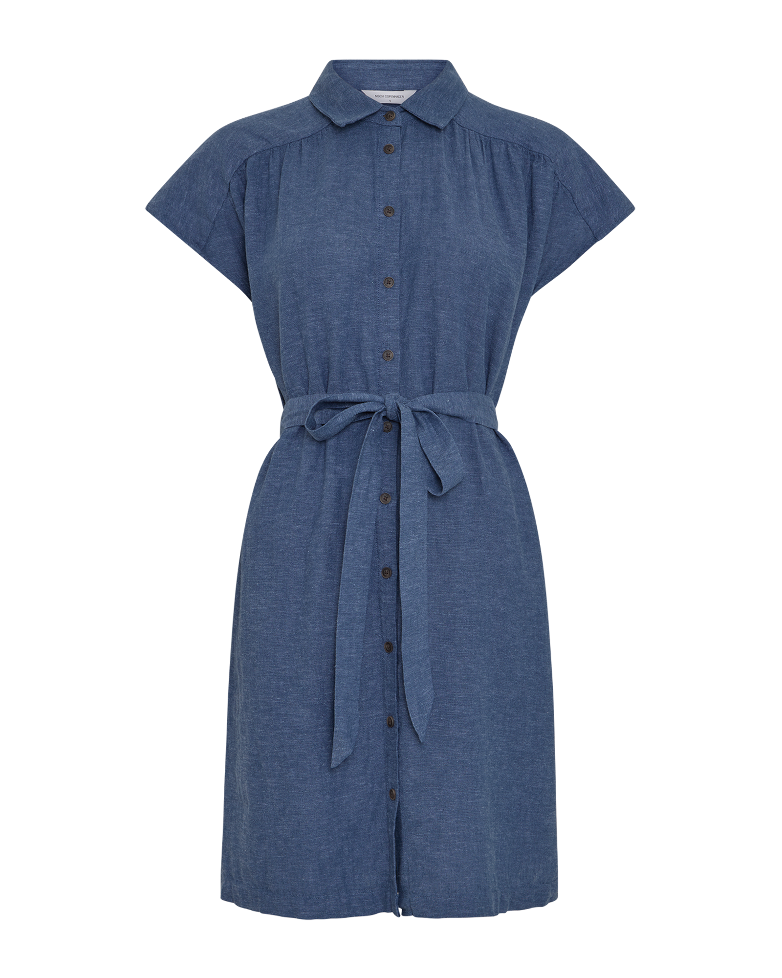 MSCHViana Ginia SS Shirt Dress – Vintage Indigo Melange, front