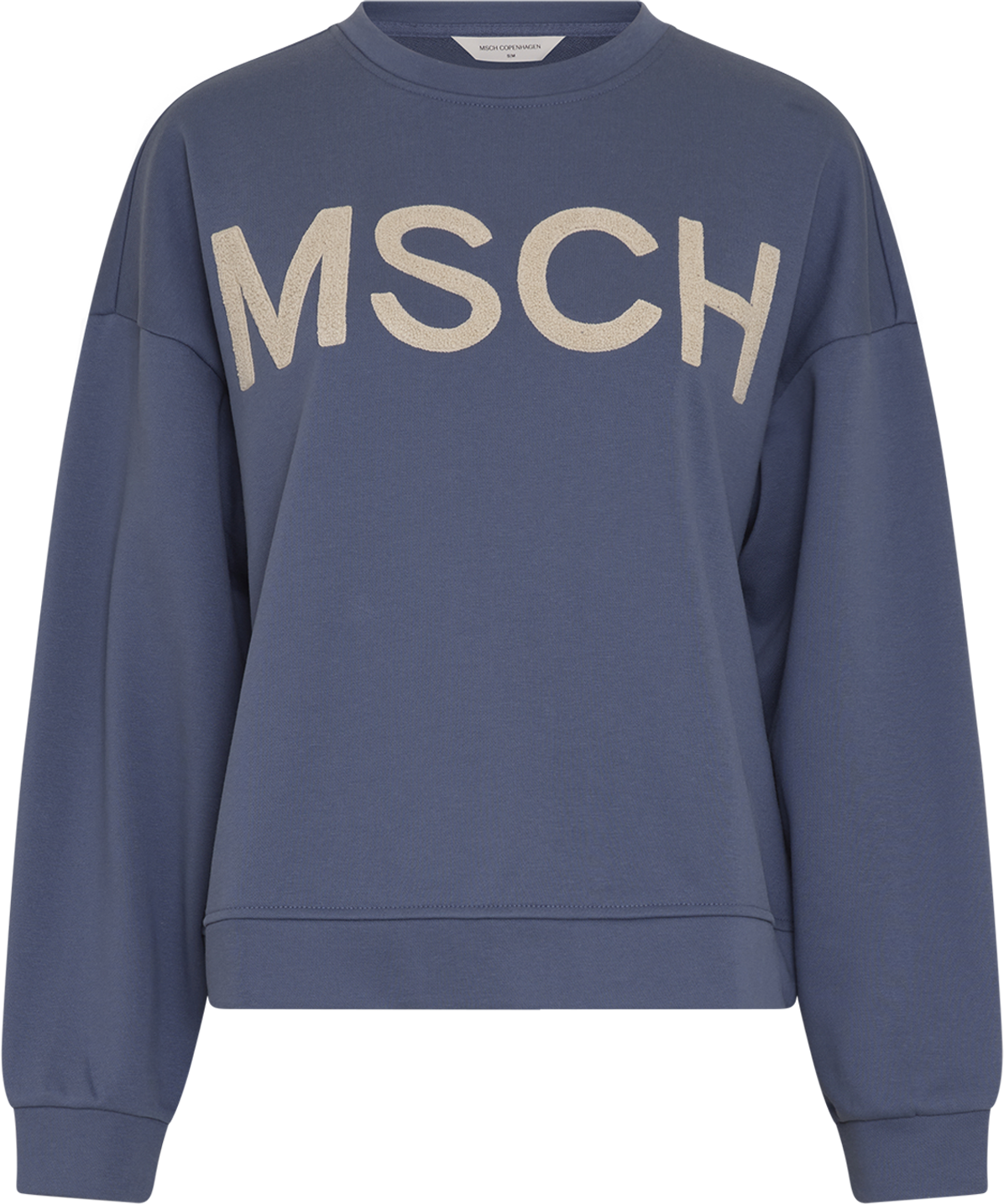 MSCHMela Briena MSCH Sweatshirt – Vintage Indigo / Oatmeal, front
