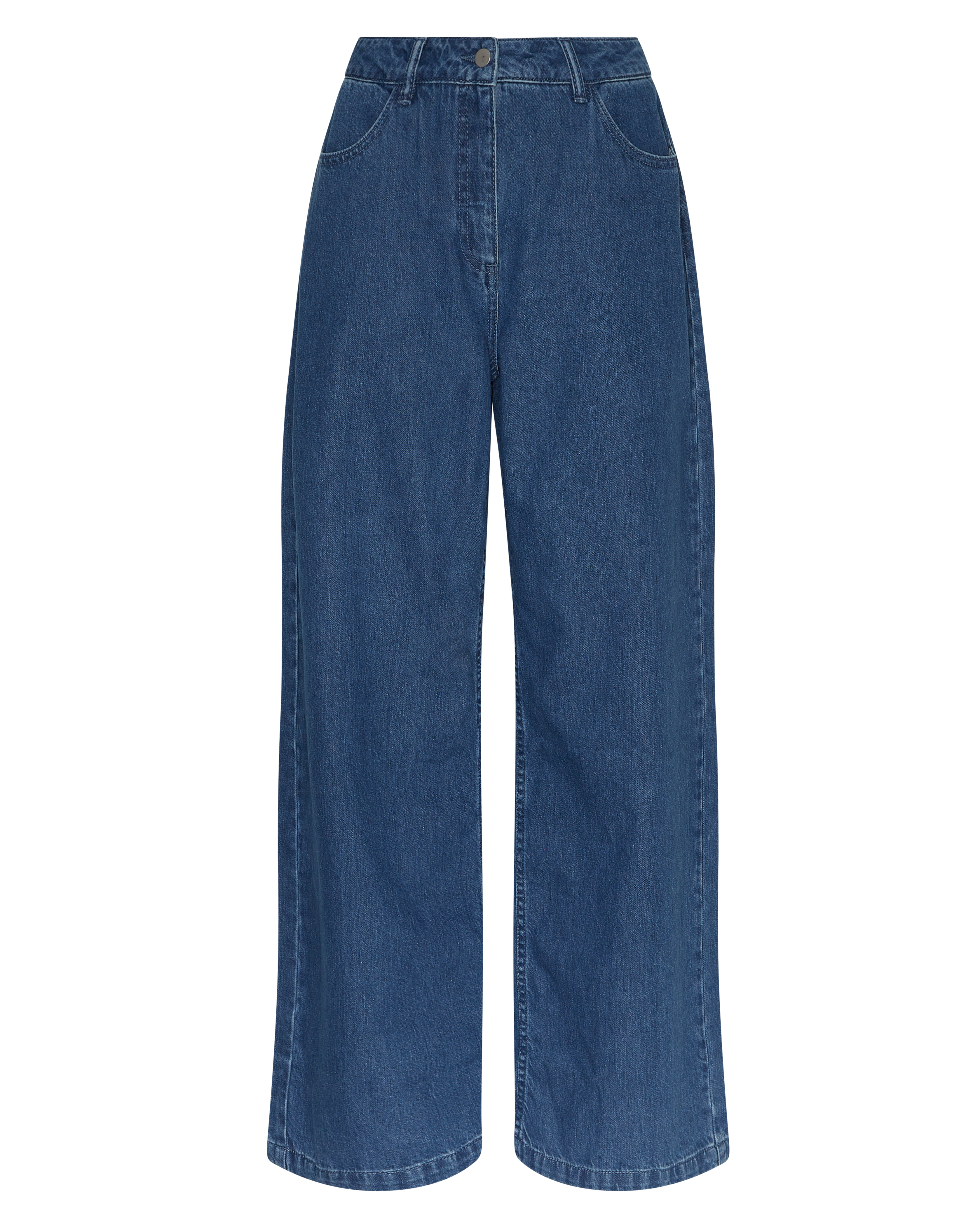 MSCHElena Pants – Mid Blue Washed, front