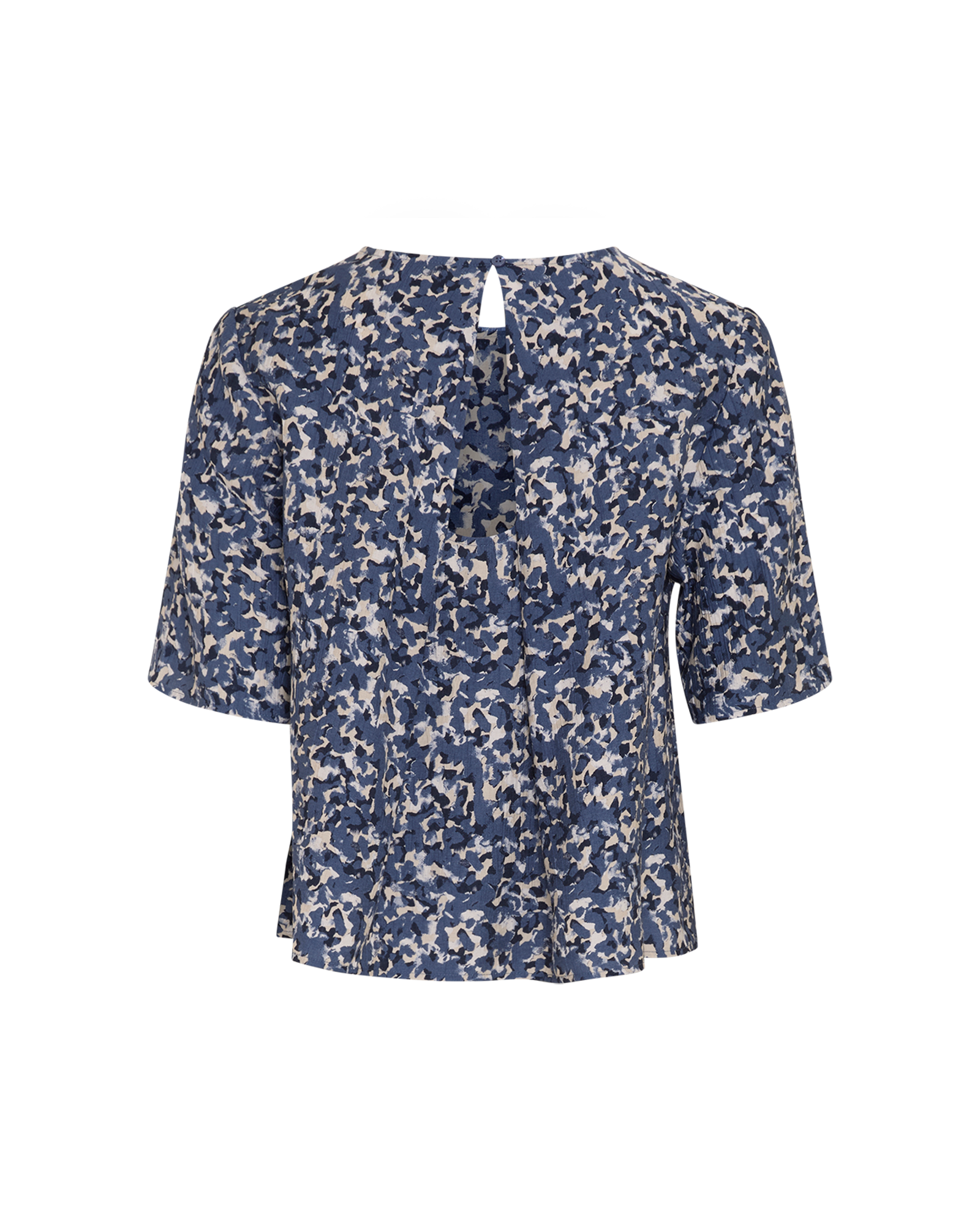 MSCHKaralie Jusia 2/4 Top – Dress Blues Abstract, back