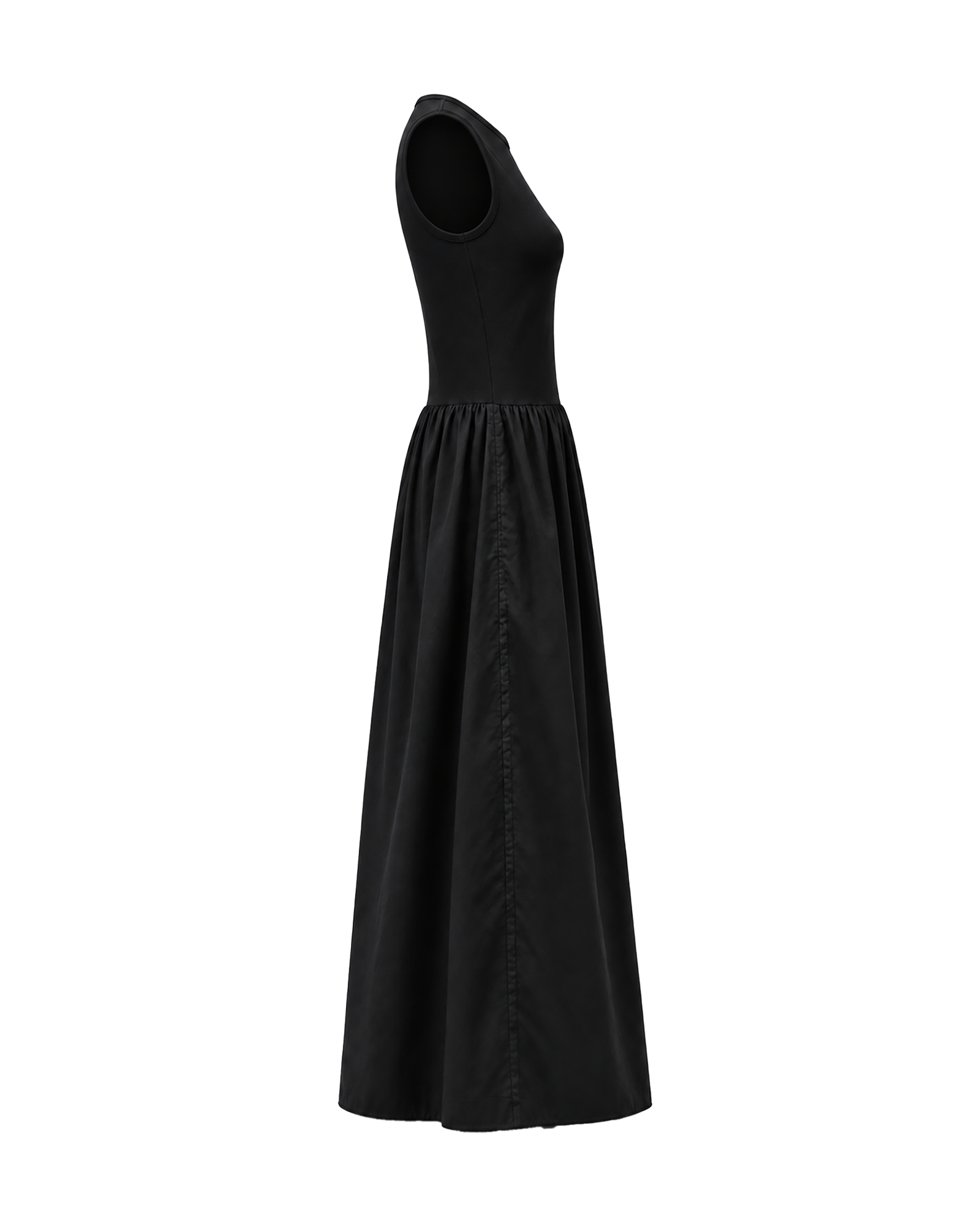 MSCHCris Jillene Wiliane SL Dress – Black, close-up