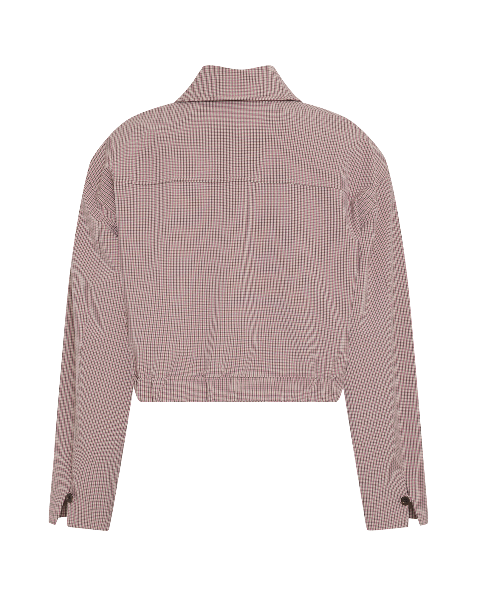 MSCHGroa Jacket CHK – Castle Wall / Mesa Rose, back